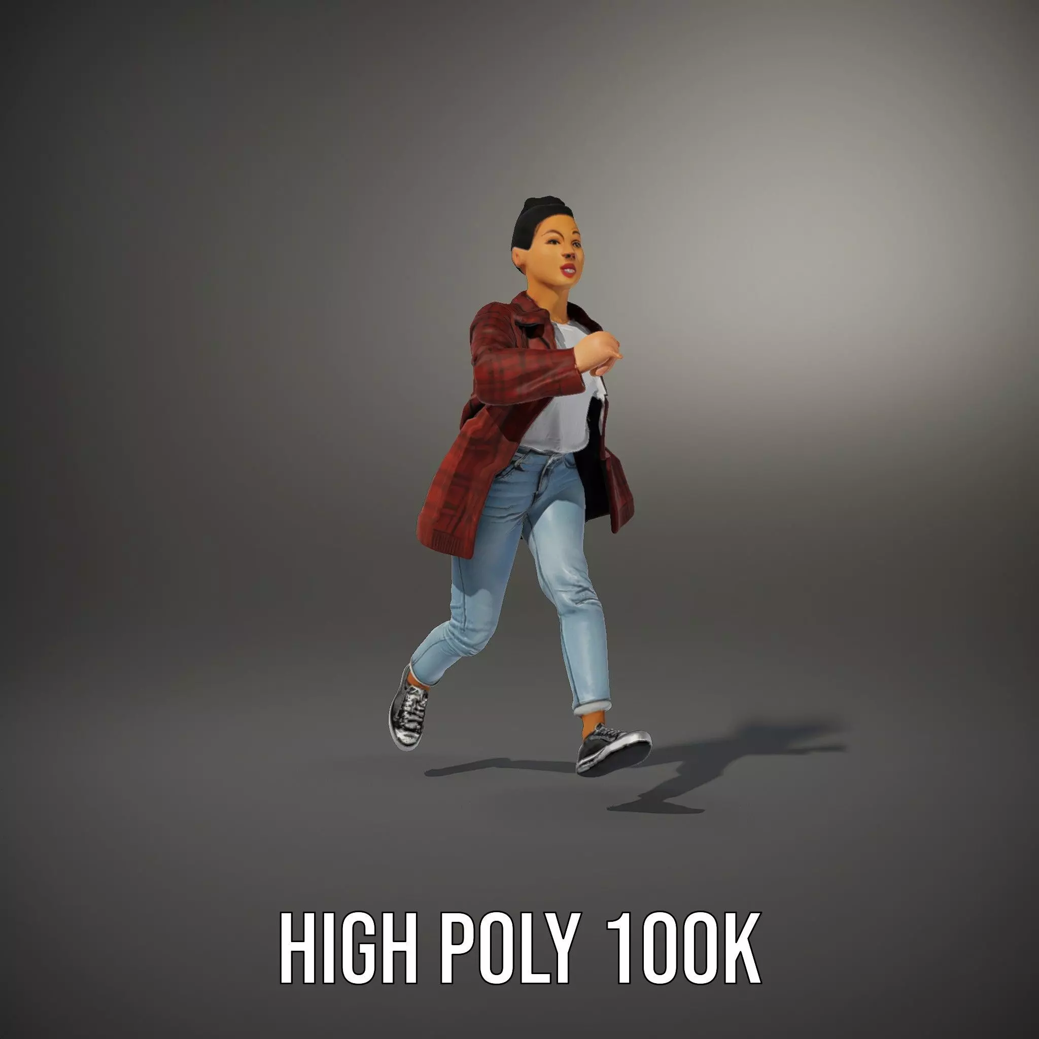 Plaid Jacket Casual model pack Low-poly 3D model_26