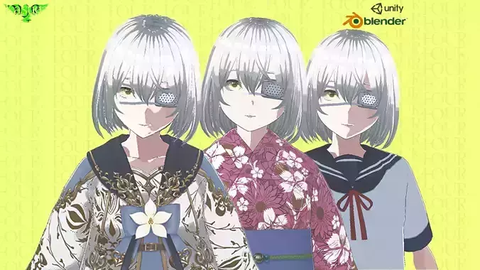 Eyepatch Girl 4 Outfit Bundle