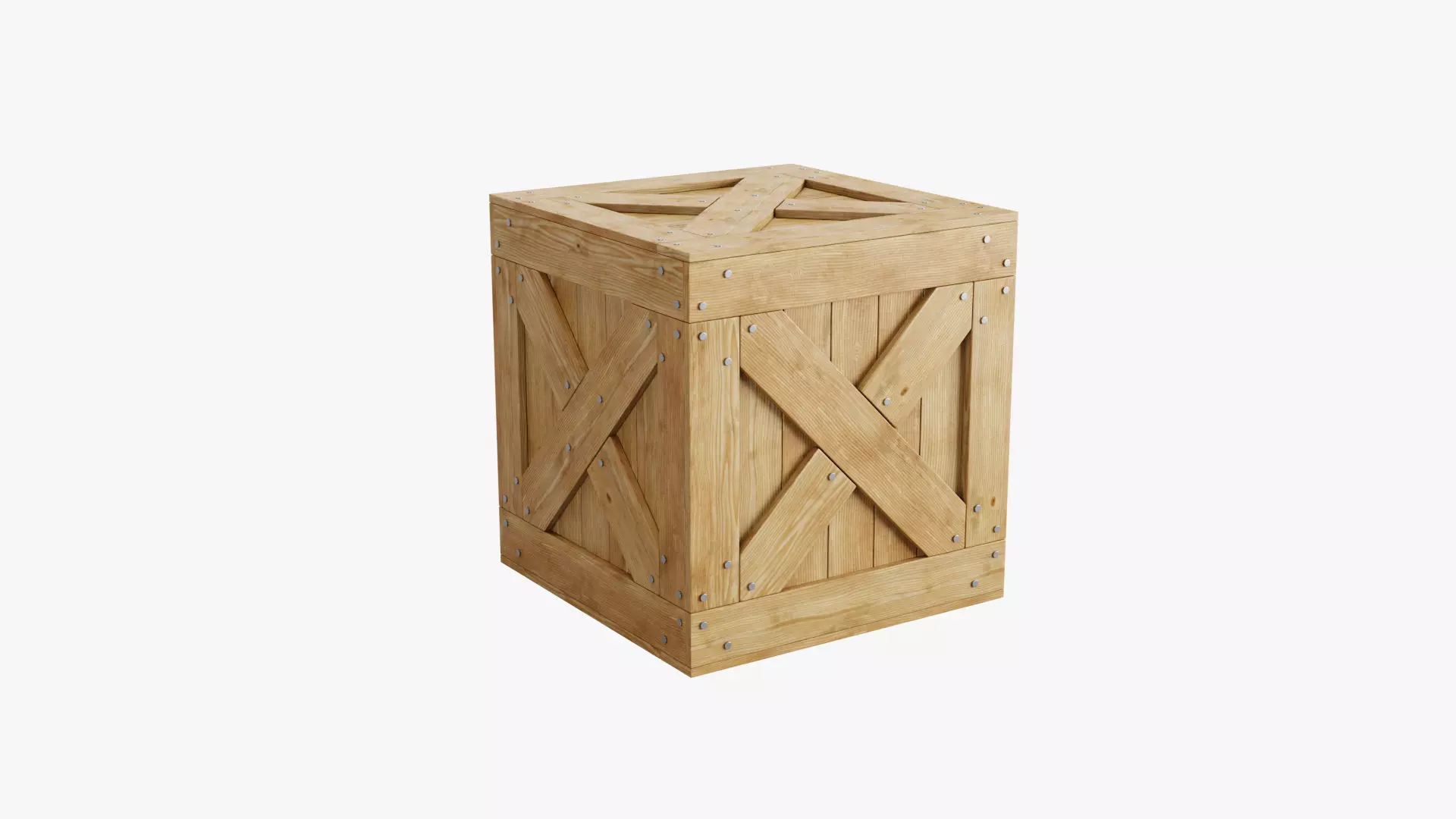 Wooden Box 3D model