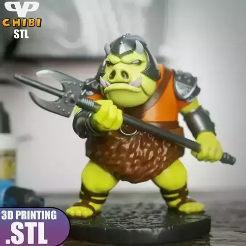Gamorrean Guard Chibi STL for 3D Printing ChibiSTL 3DXM