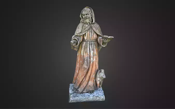 Saint Antonius - Anthony the Great - Statue