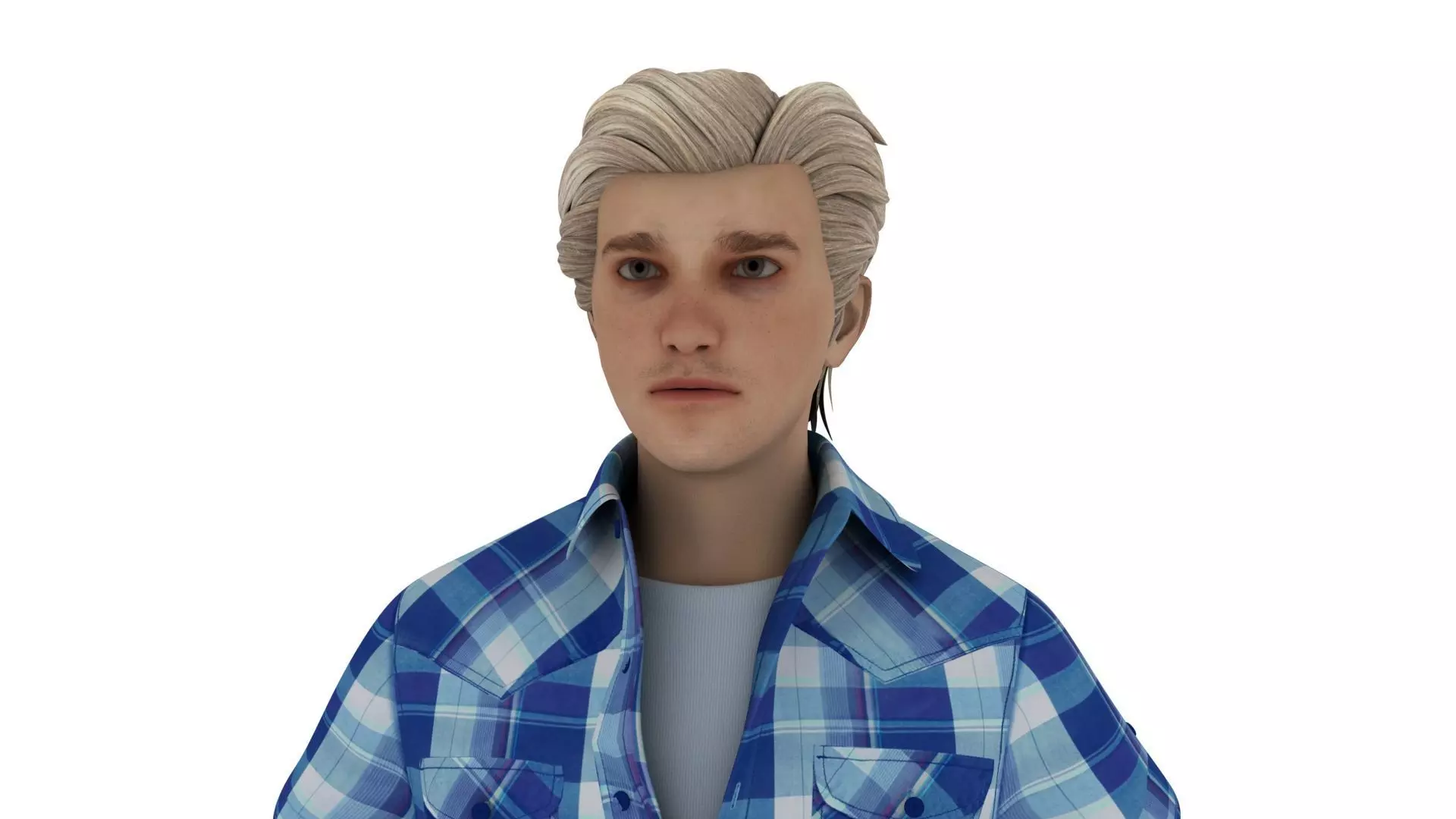 Realistic young boy 3D model_0