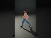 Casual Fashion Woman model pack Low-poly 3D model_2