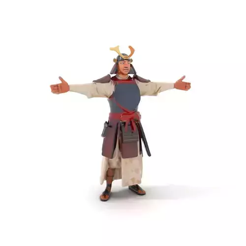 Samurai Armor model pack Low-poly 3D model