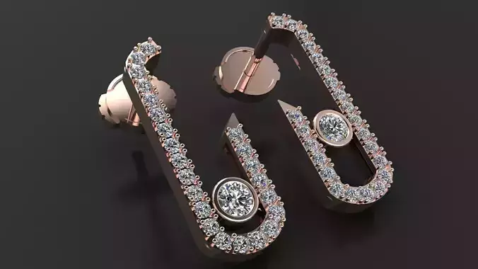 MESSIKA MOVE EARRING PRINTING 3D MODEL