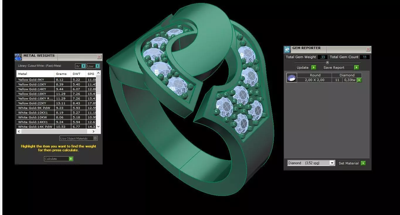 Fred Rings 3D print model_1