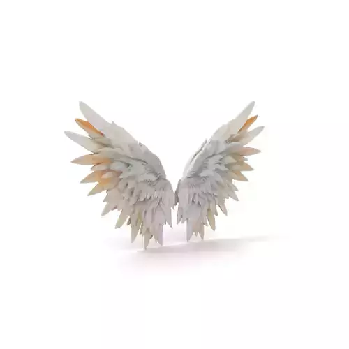 White Feathered Wings model pack