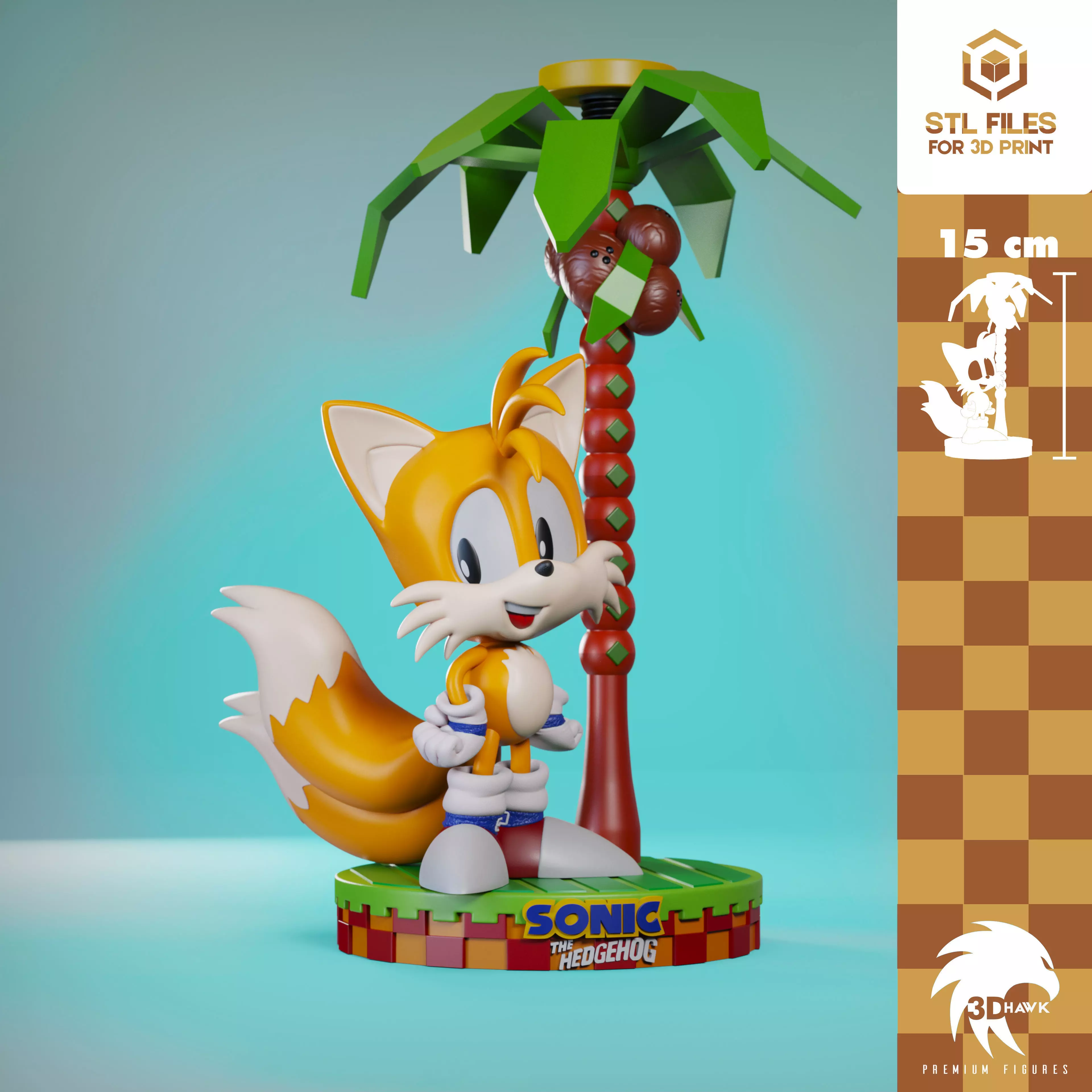 Tails Classic Line 3D print model_0