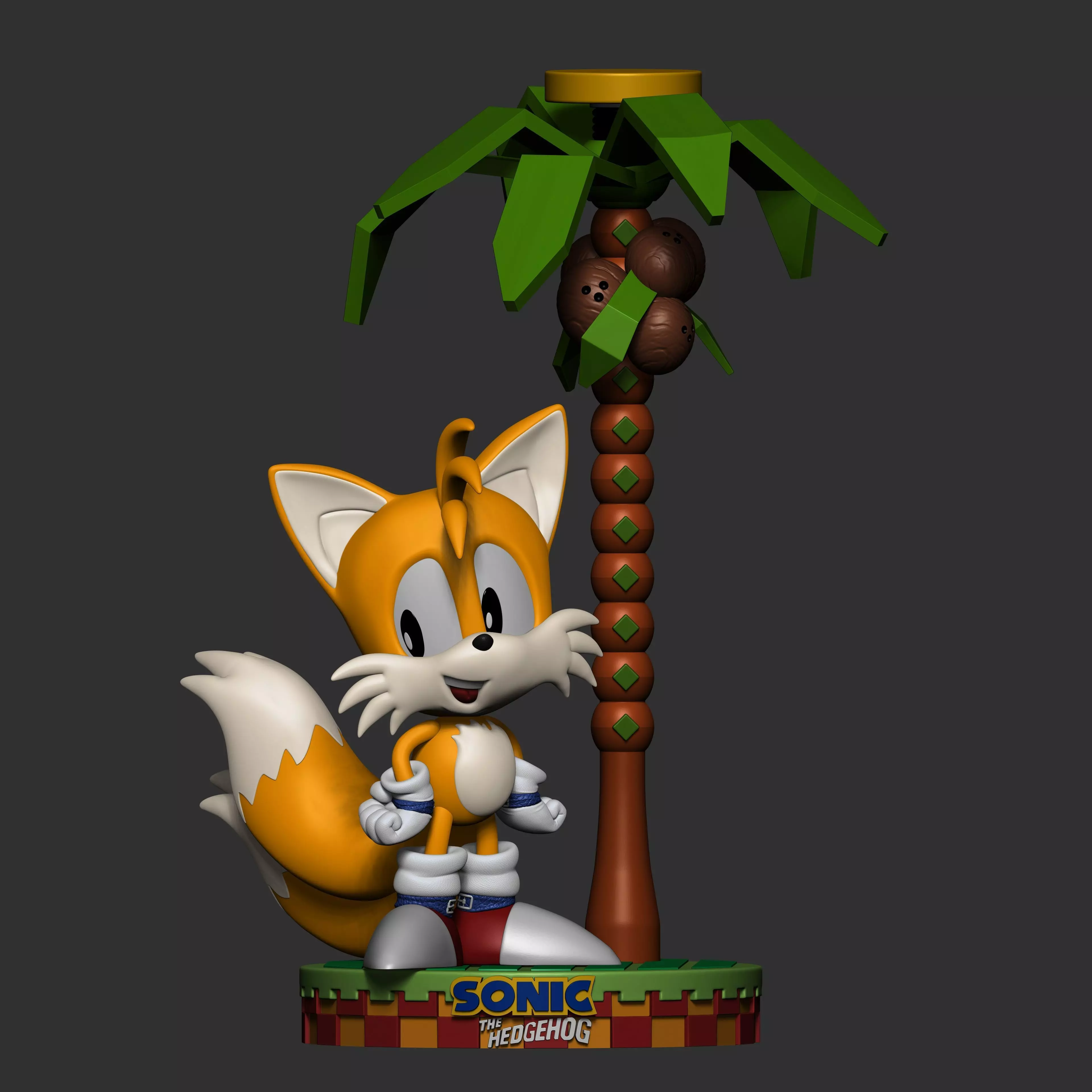 Tails Classic Line 3D print model_6
