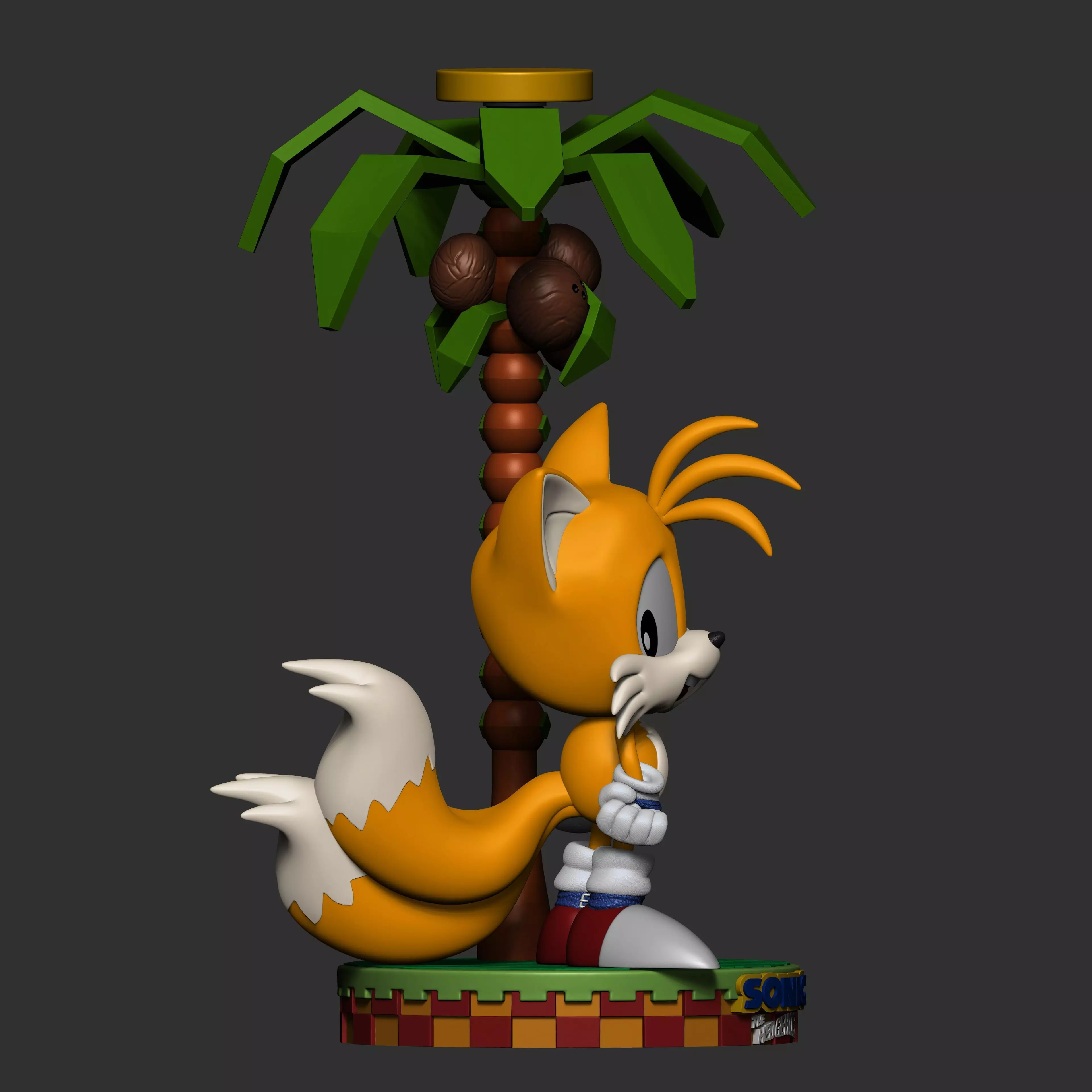 Tails Classic Line 3D print model_8