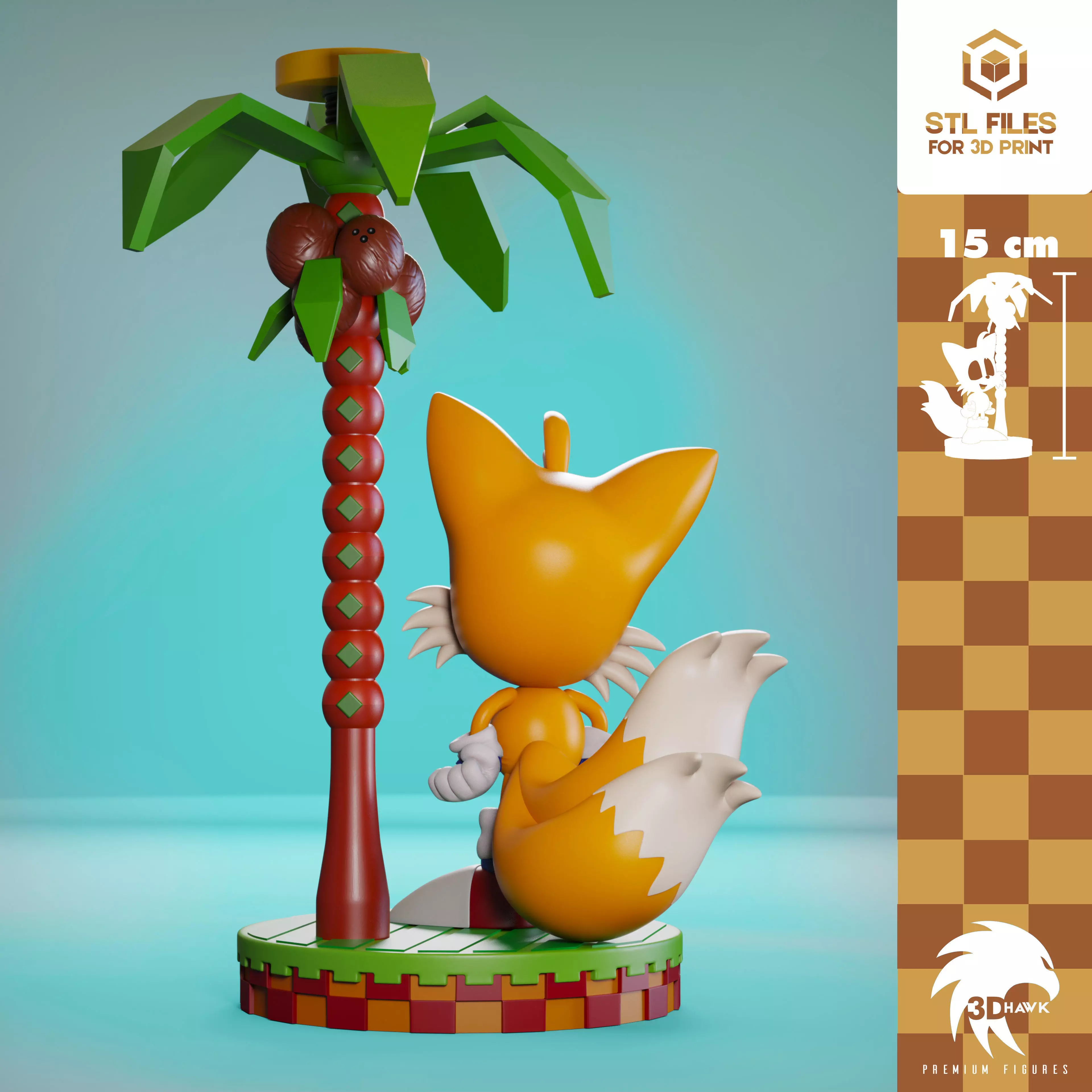 Tails Classic Line 3D print model_4