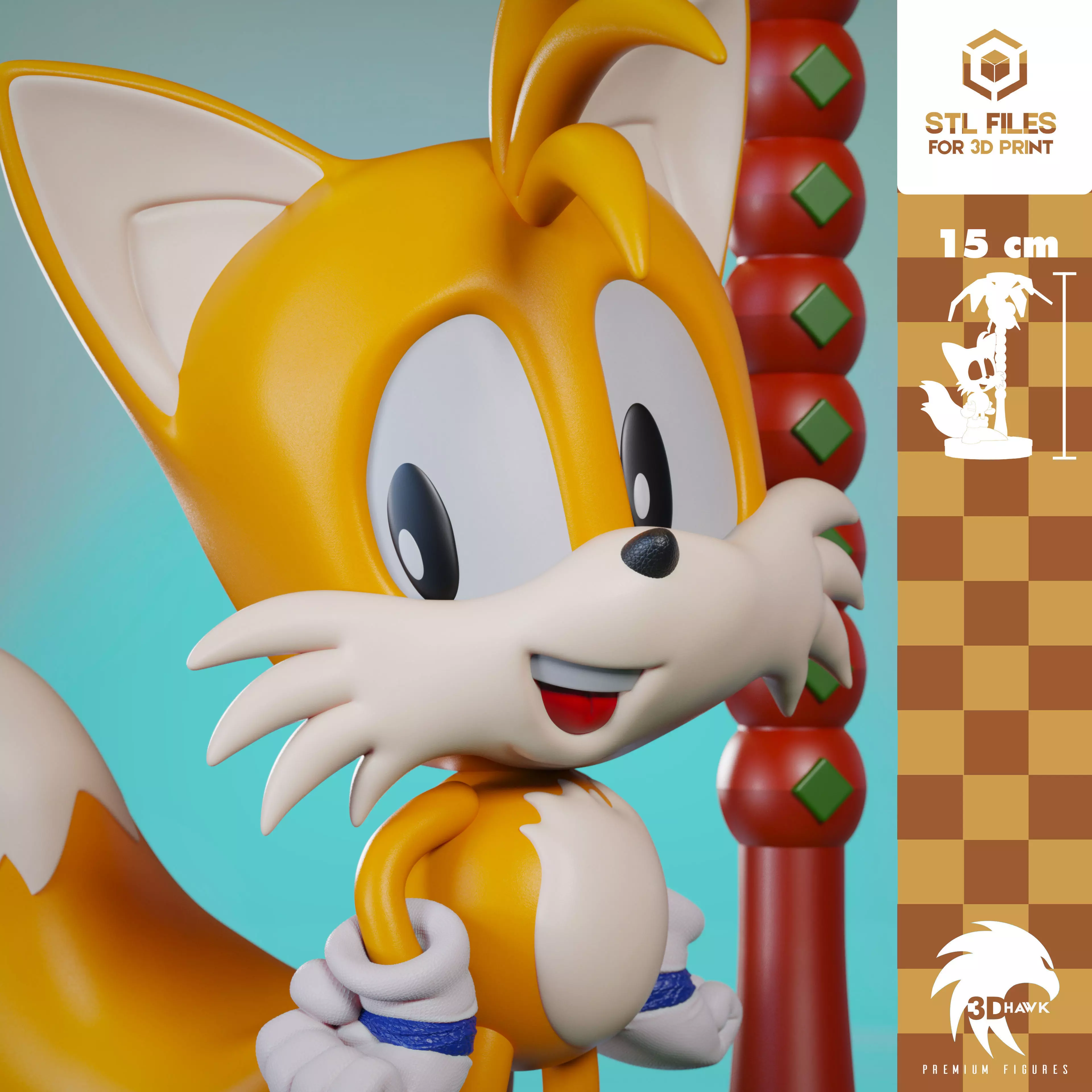 Tails Classic Line 3D print model_2