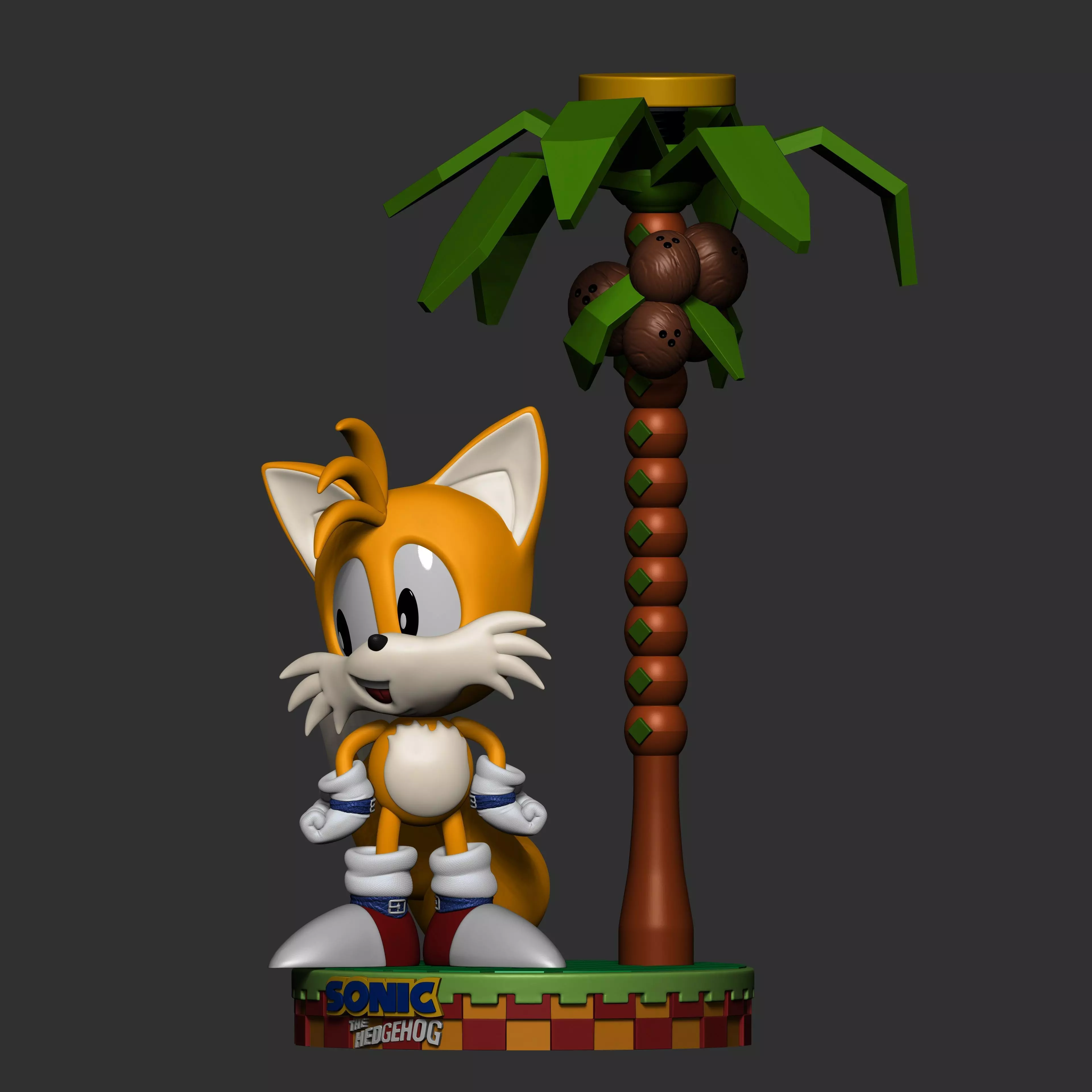 Tails Classic Line 3D print model_12