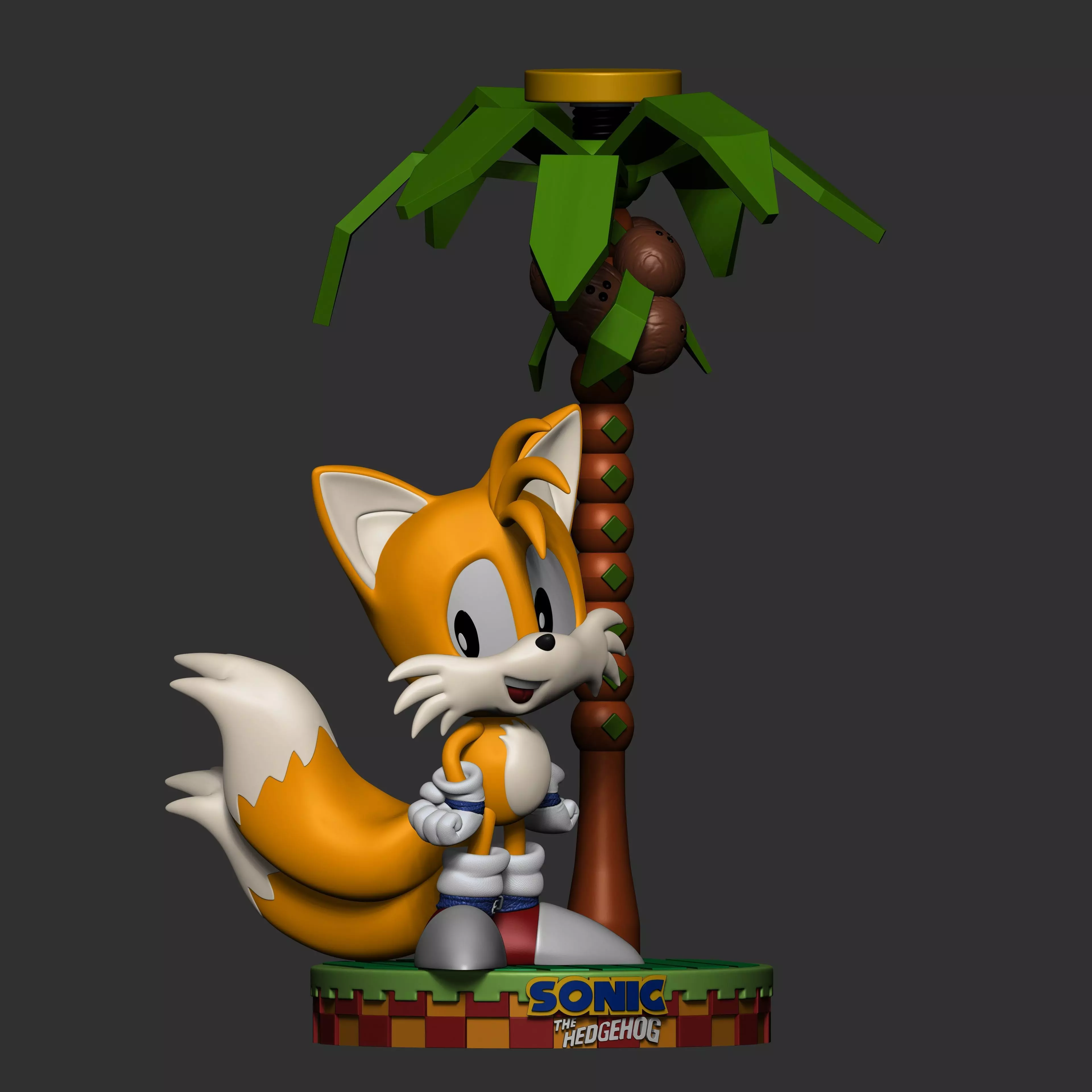 Tails Classic Line 3D print model_7