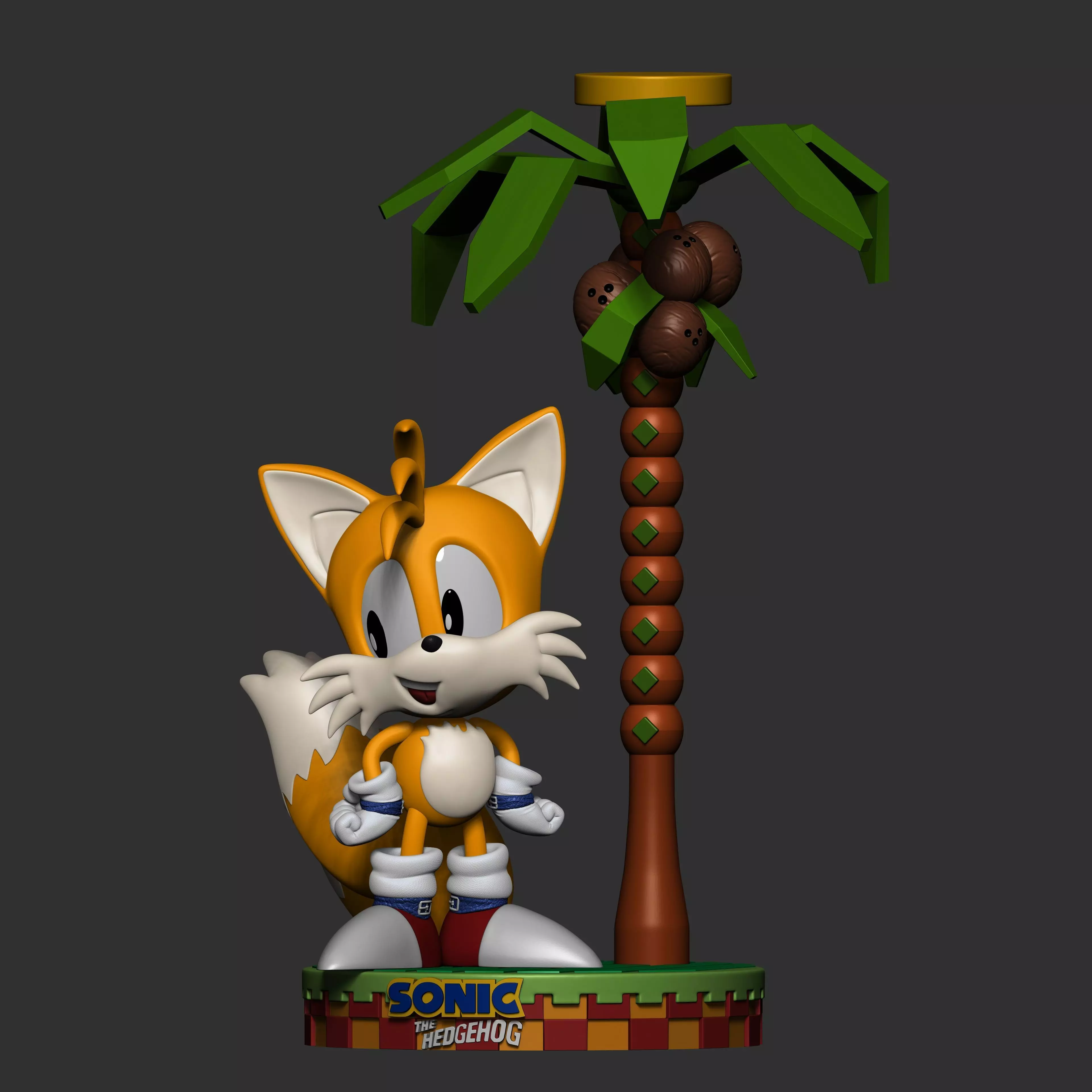 Tails Classic Line 3D print model_13
