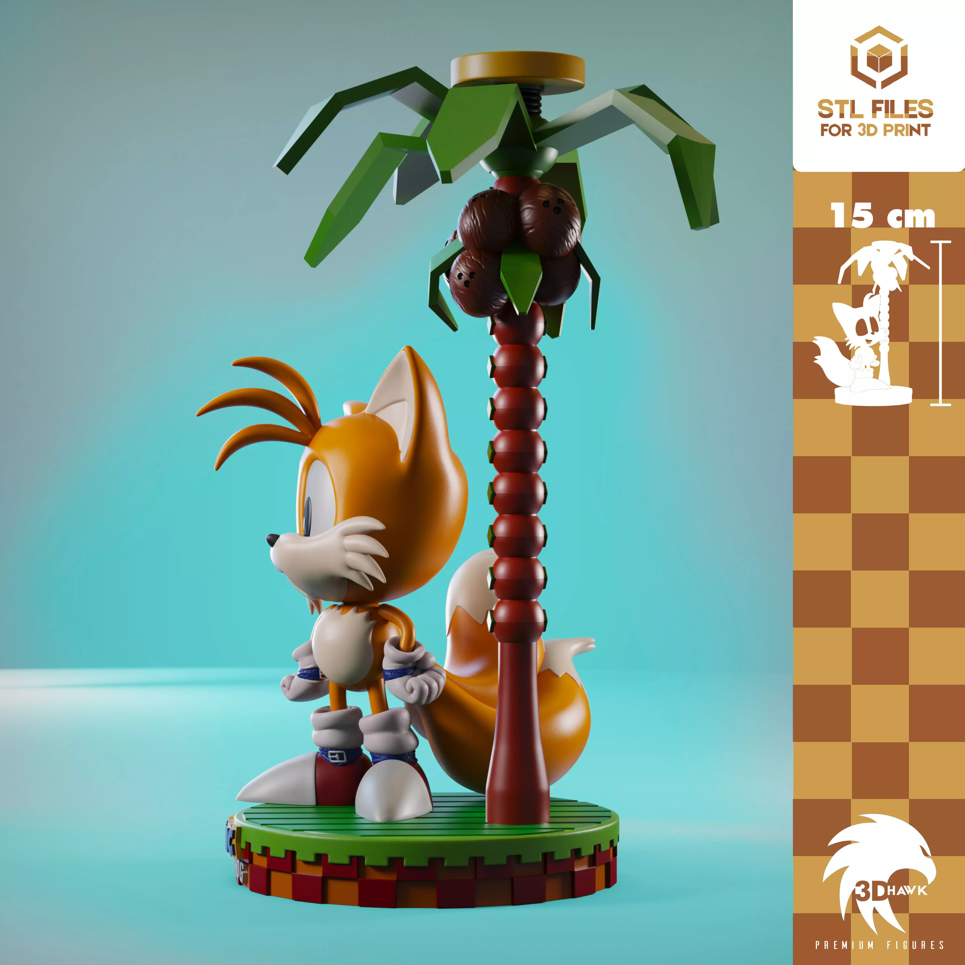 Tails Classic Line 3D print model_5