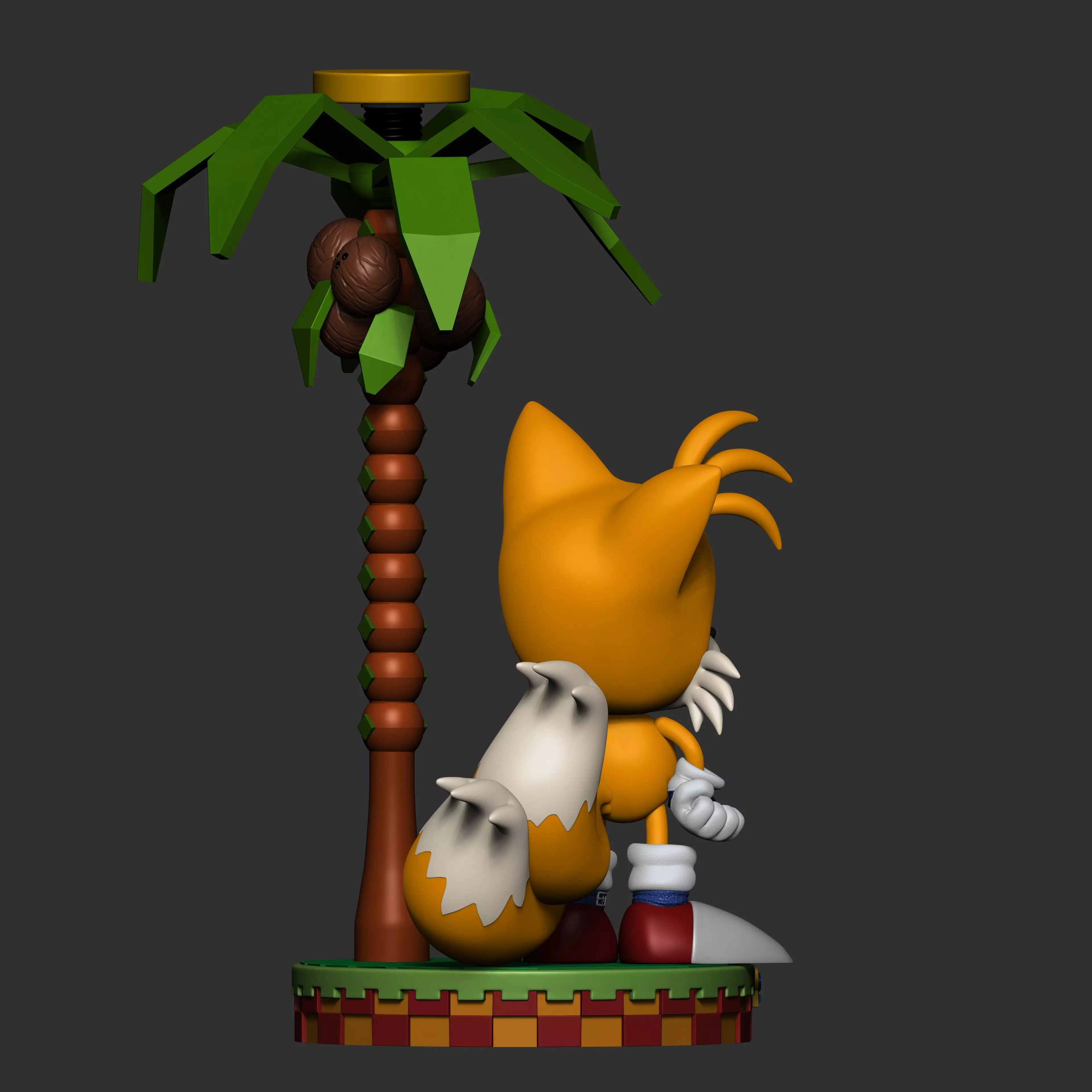 Tails Classic Line 3D print model_9
