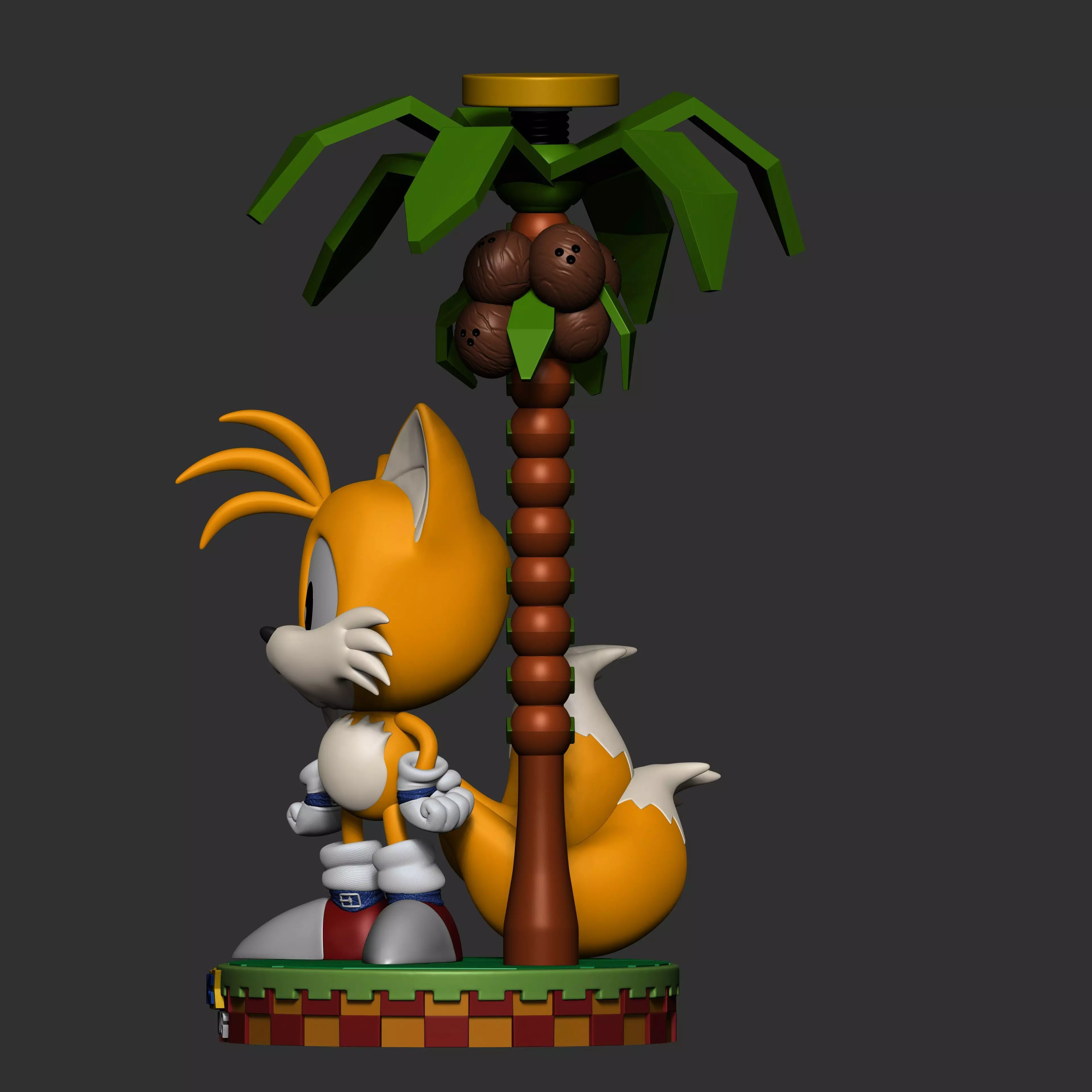 Tails Classic Line 3D print model_11