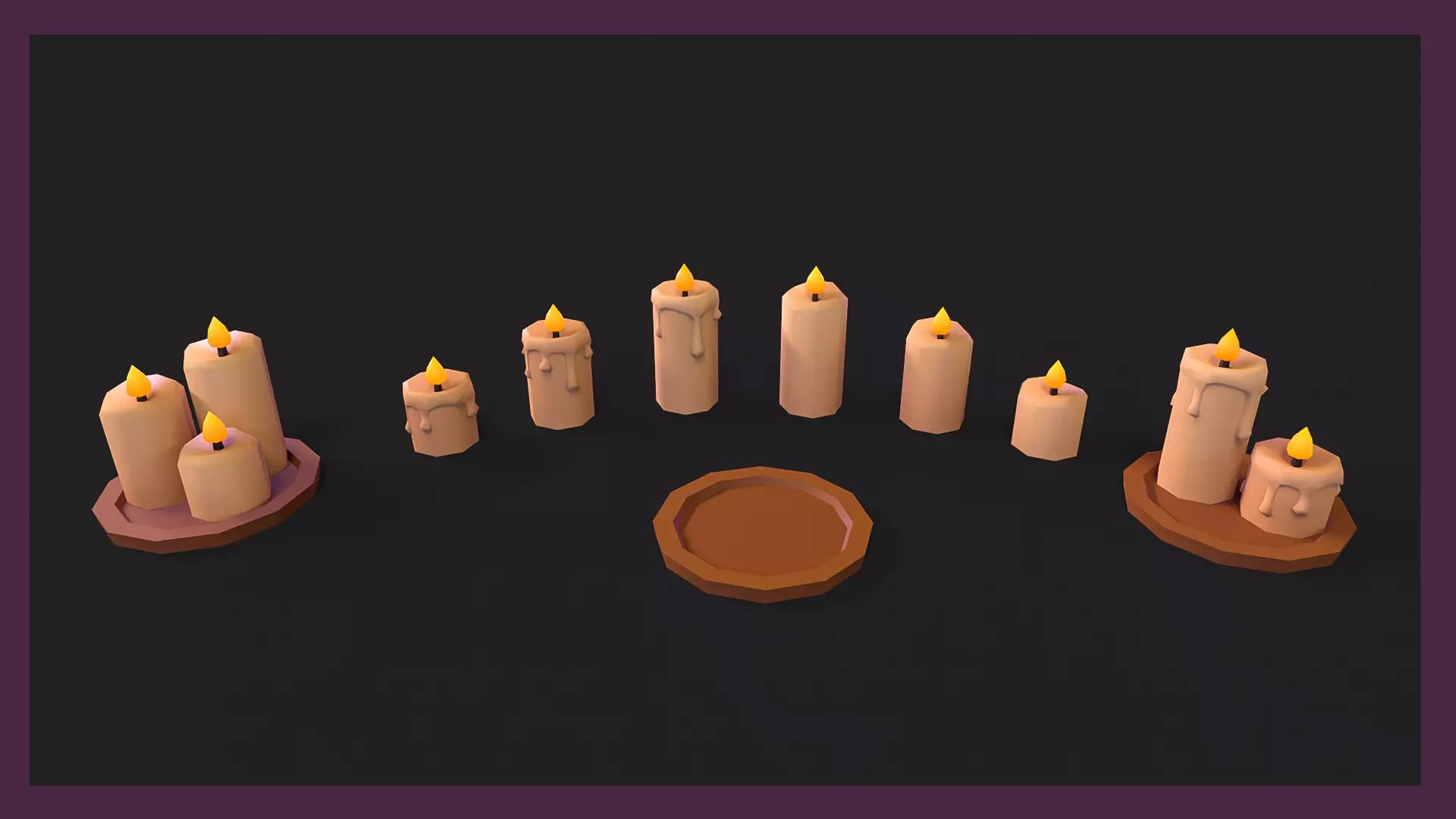 Stylized Magic Props Pack Low-poly 3D model_8