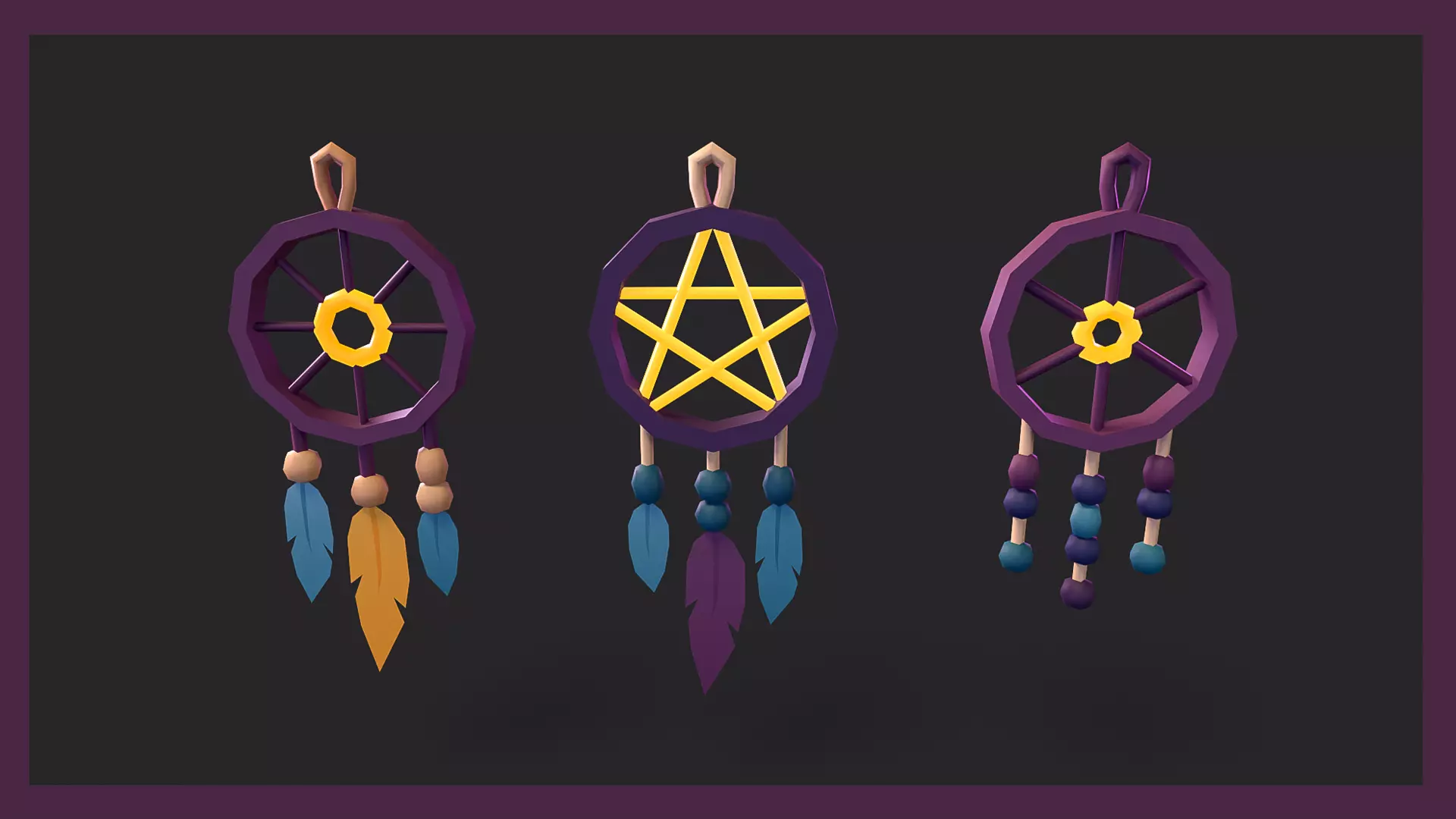 Stylized Magic Props Pack Low-poly 3D model_10