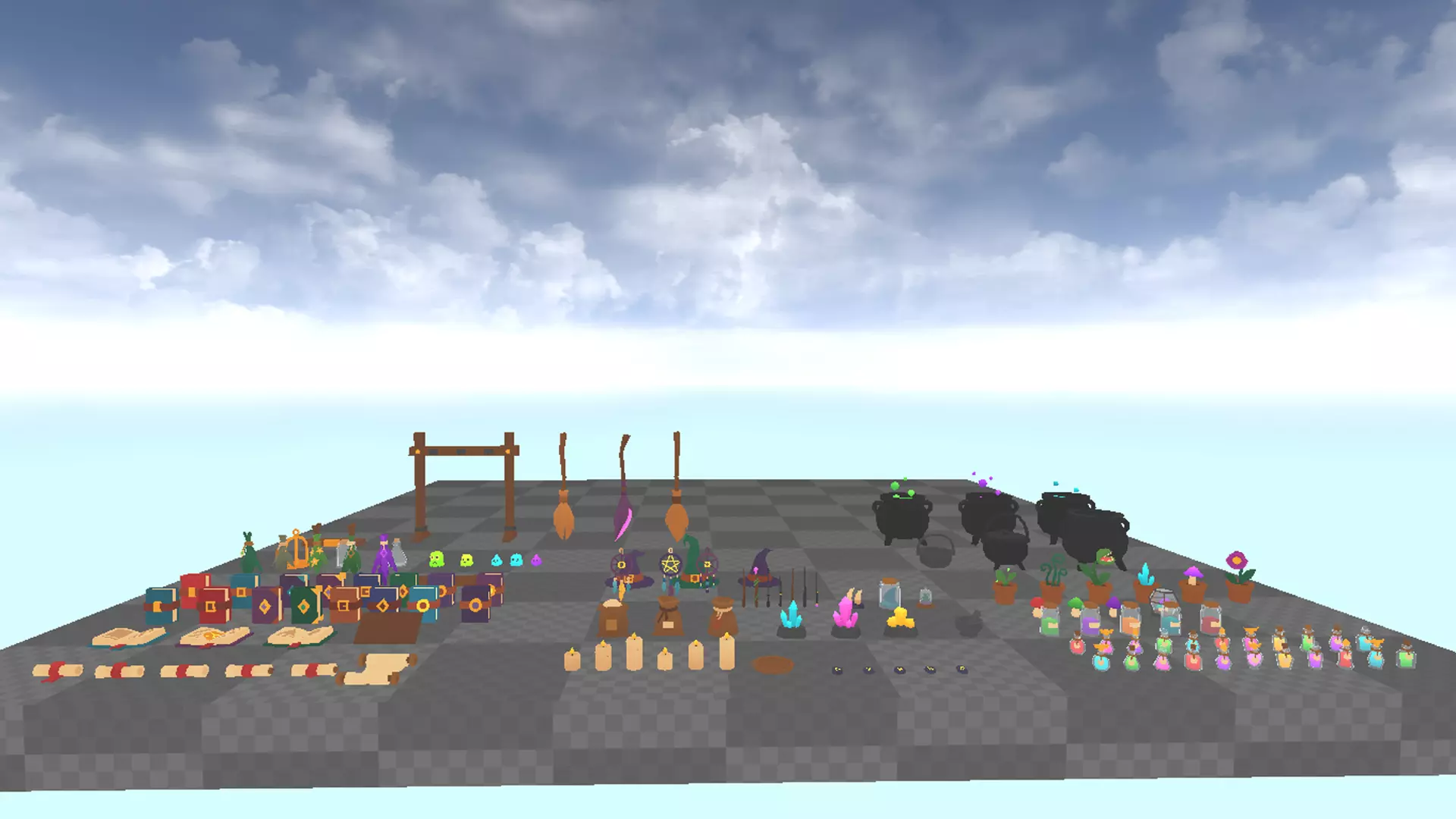 Stylized Magic Props Pack Low-poly 3D model_15