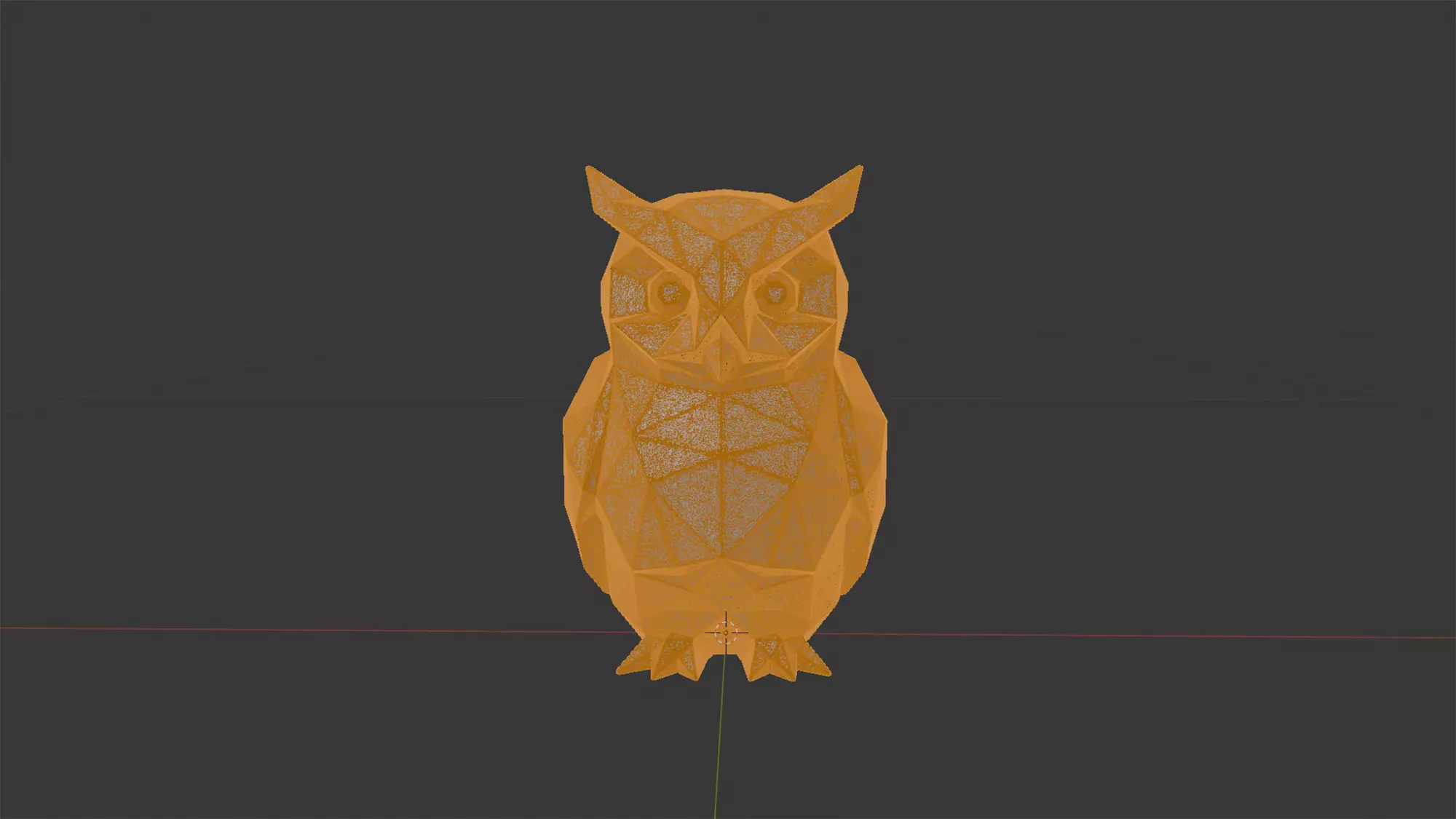 Geometric Owl Sculpture 3D Print Model 3D print model_8