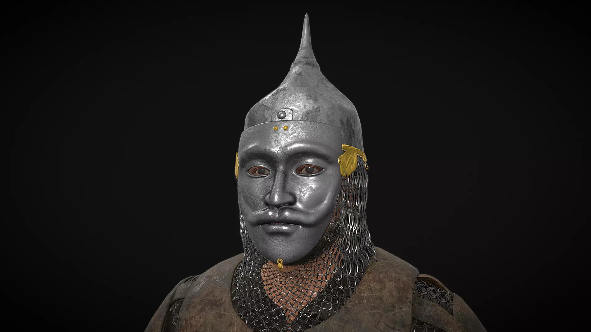 Kipchak Warrior 3D model_1