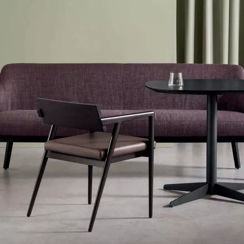 Modern Wooden Dining Chair  Low-poly 3D model_1