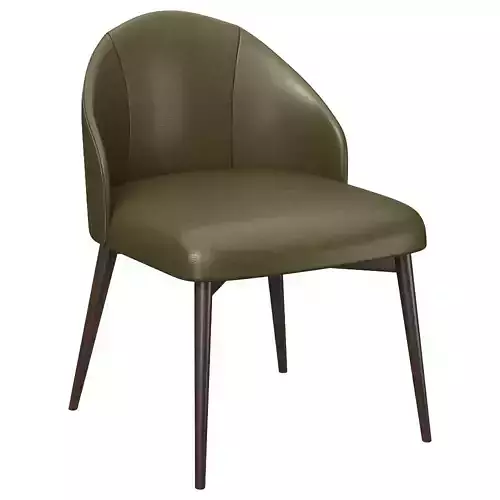 Modern Leather Accent Chair 