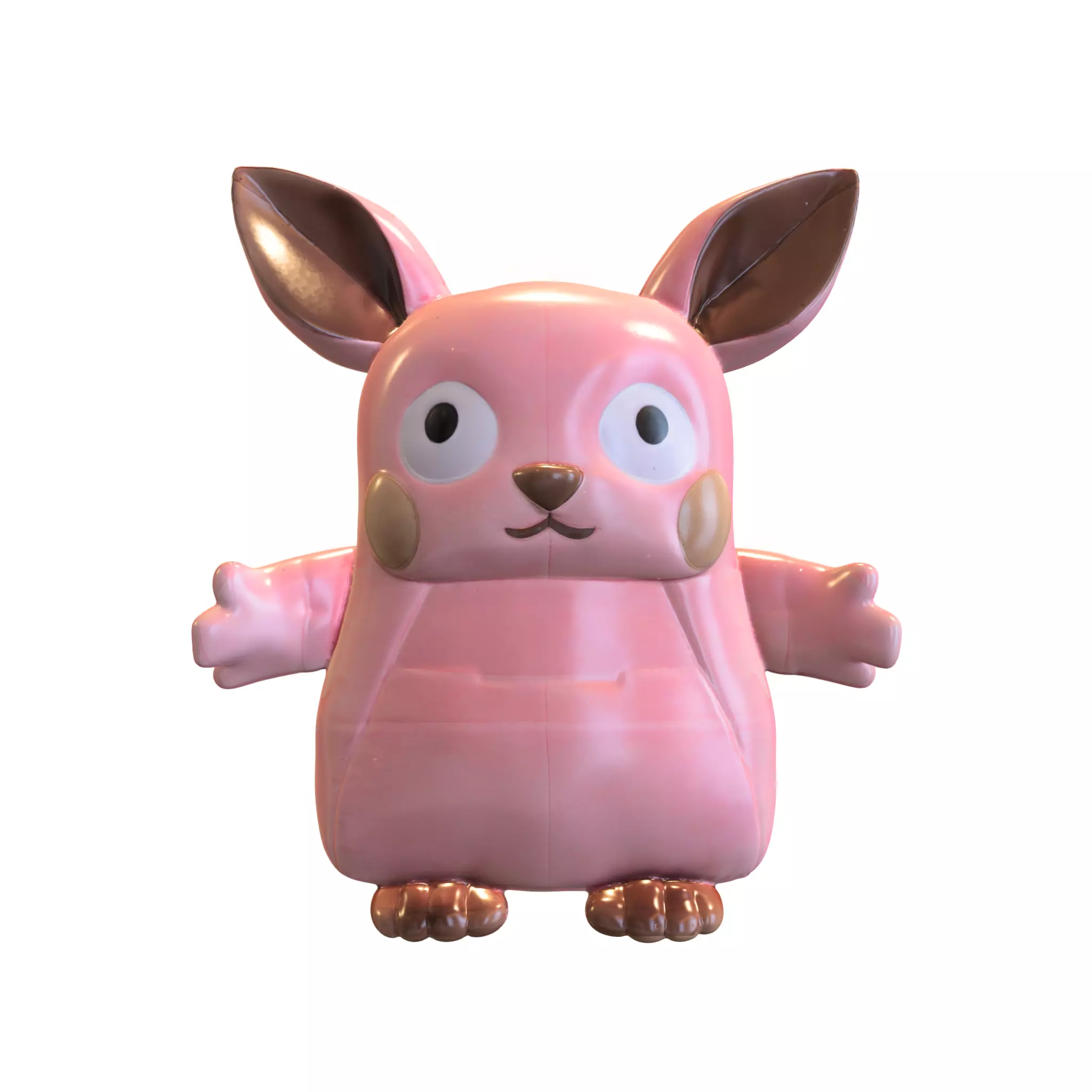 plushie toy bear 3D model_0