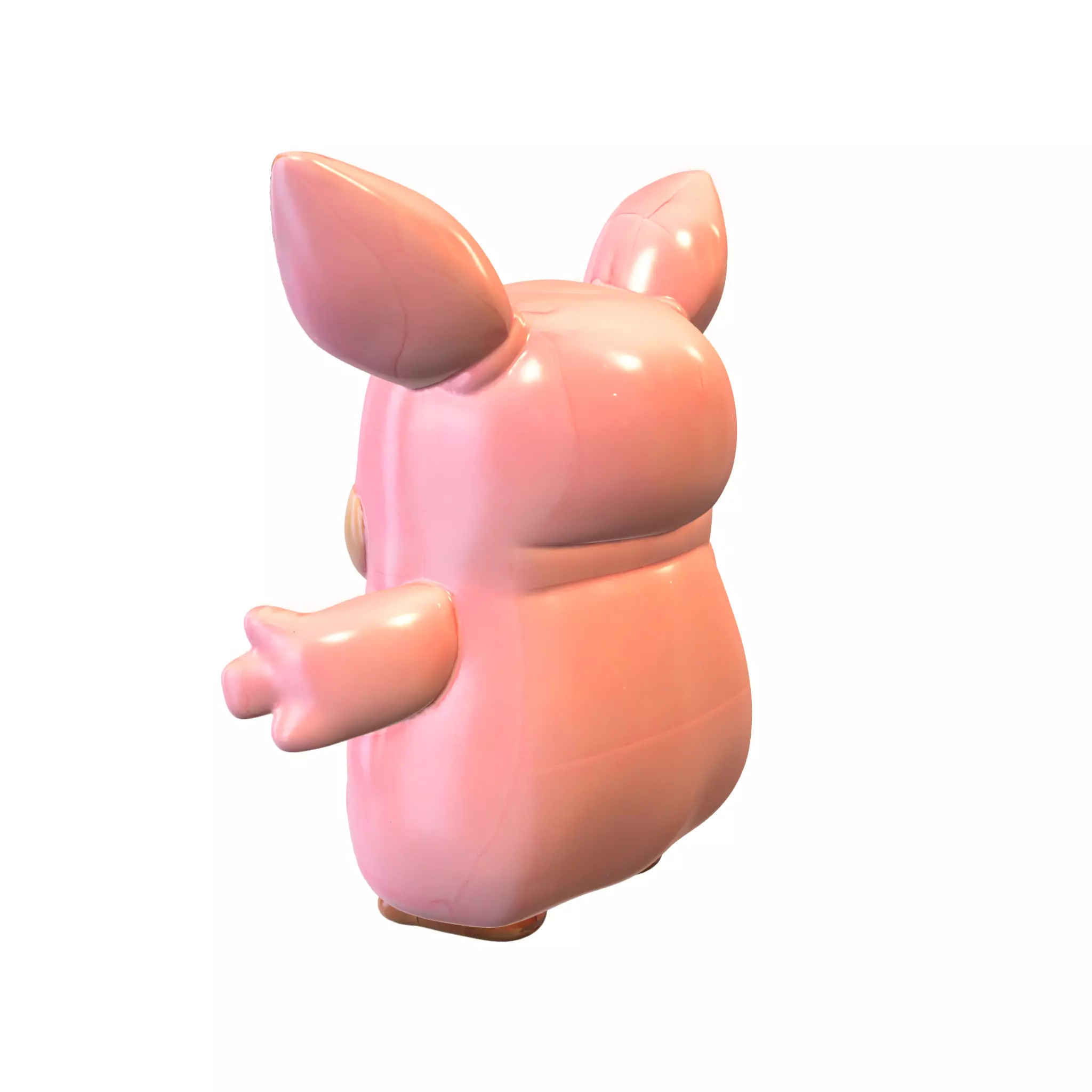 plushie toy bear 3D model_2