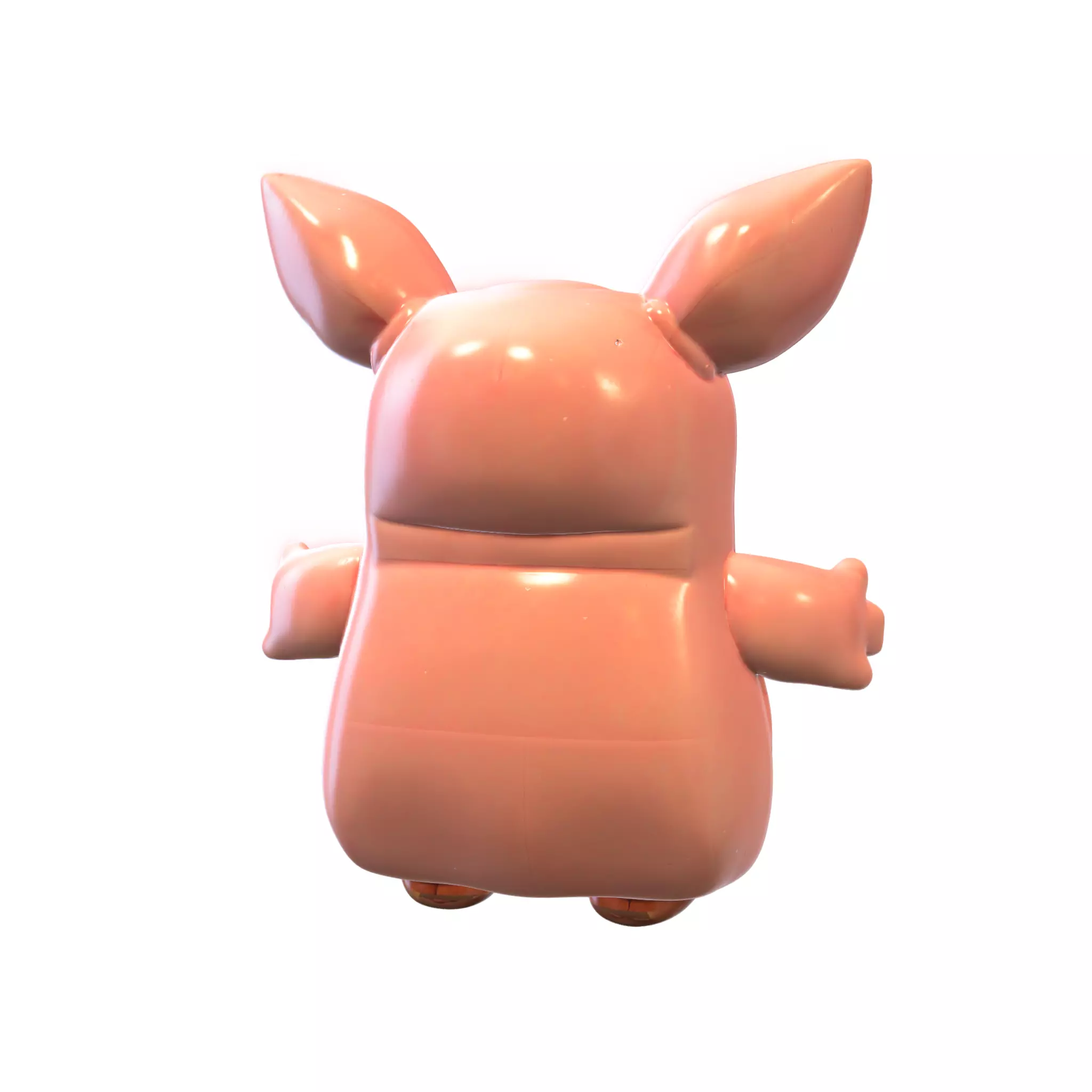 plushie toy bear 3D model_4