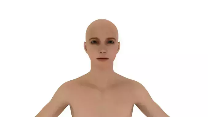 Realistic young boy body