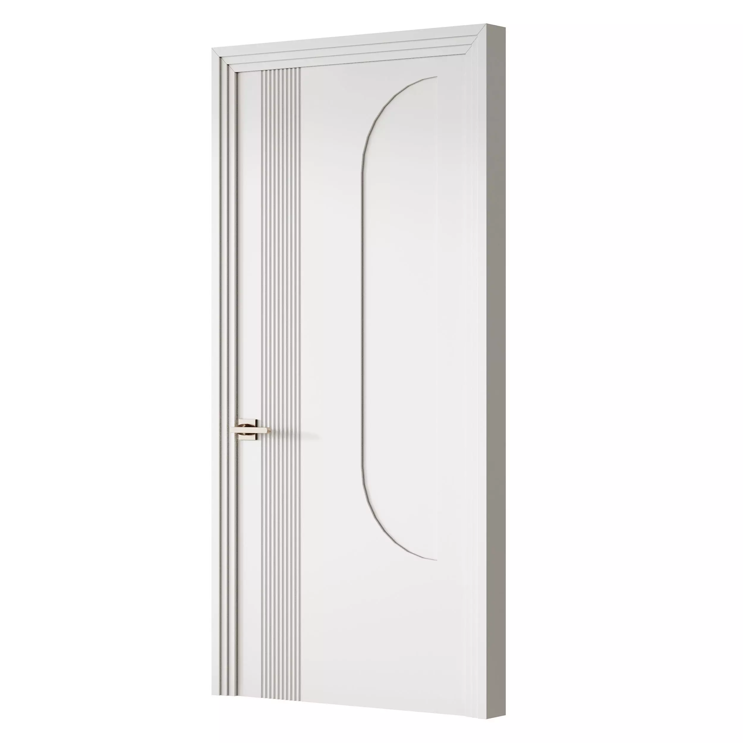 Elegant Modern Flush Door 20 3D model_4