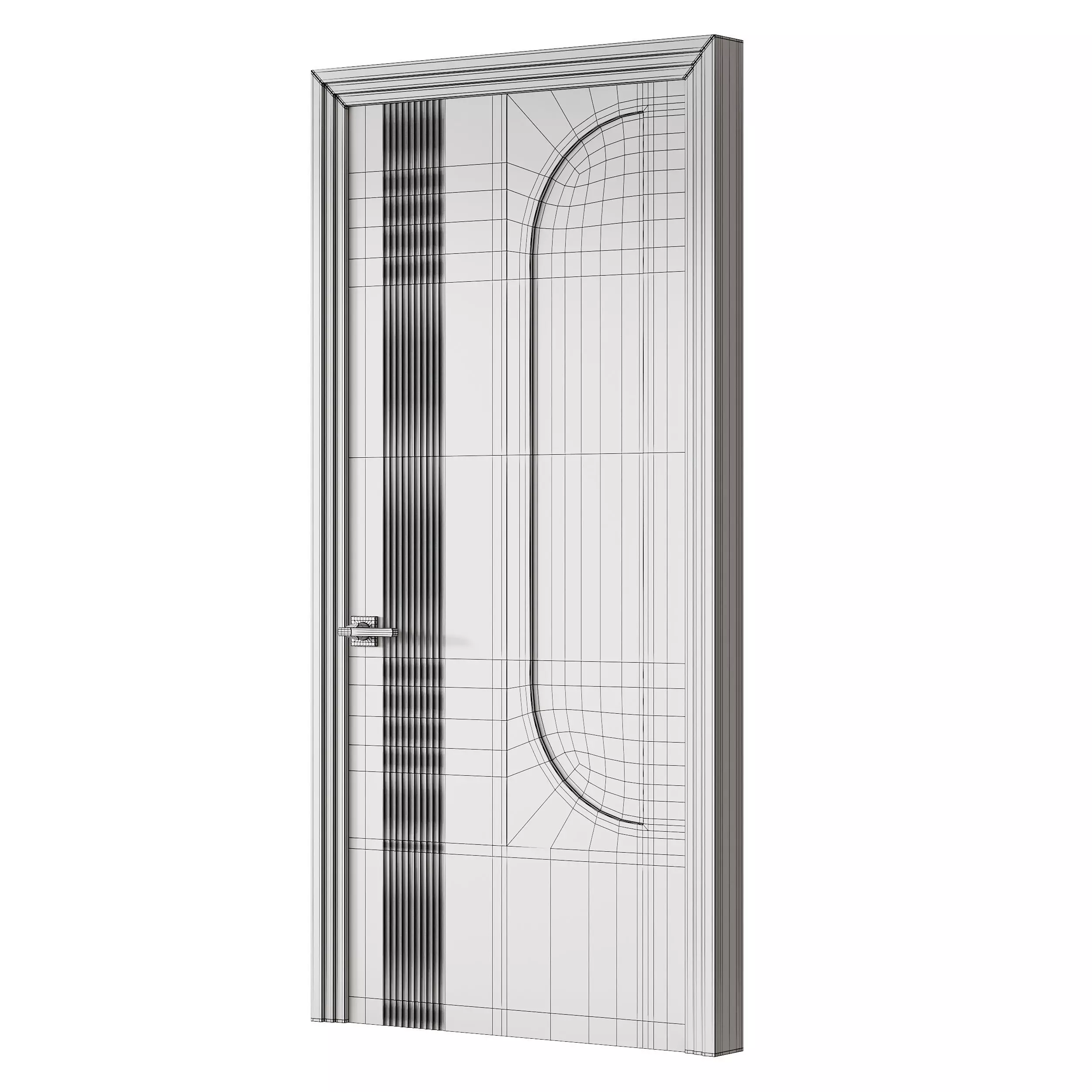 Elegant Modern Flush Door 20 3D model_14