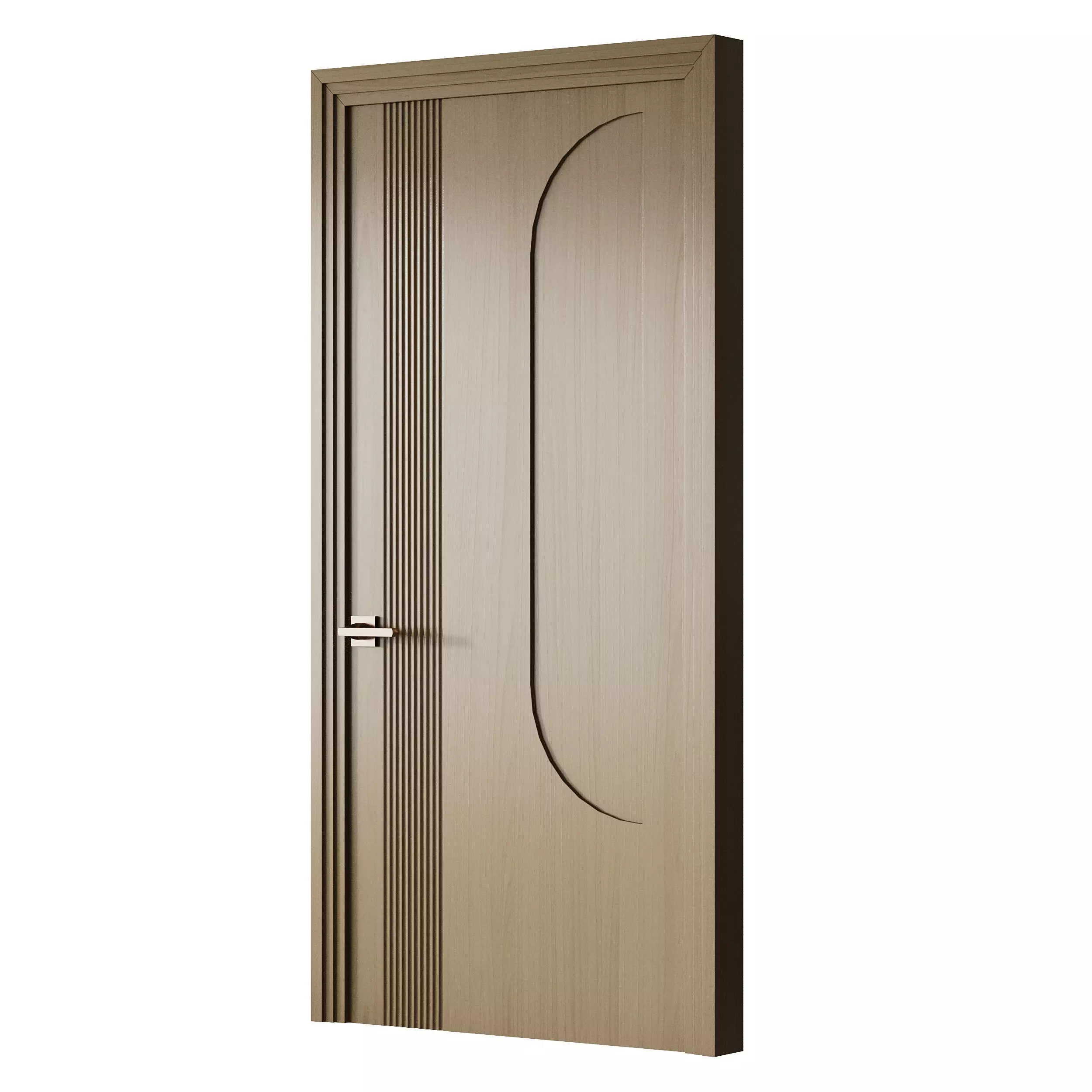 Elegant Modern Flush Door 20 3D model_1