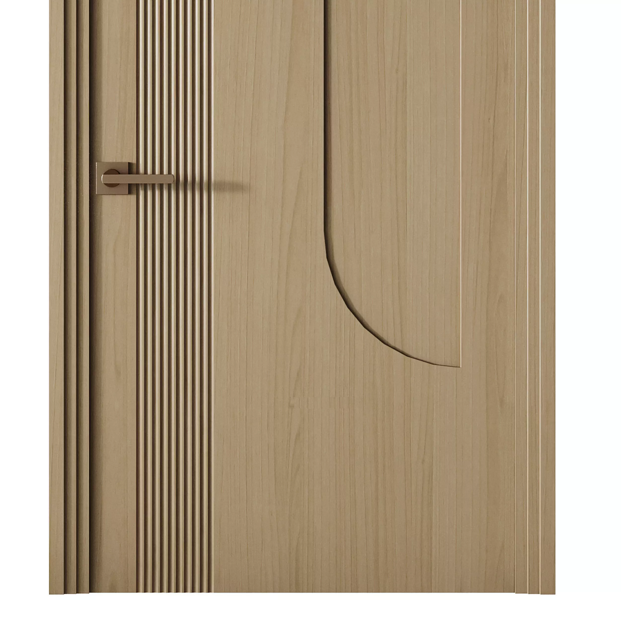 Elegant Modern Flush Door 20 3D model_12