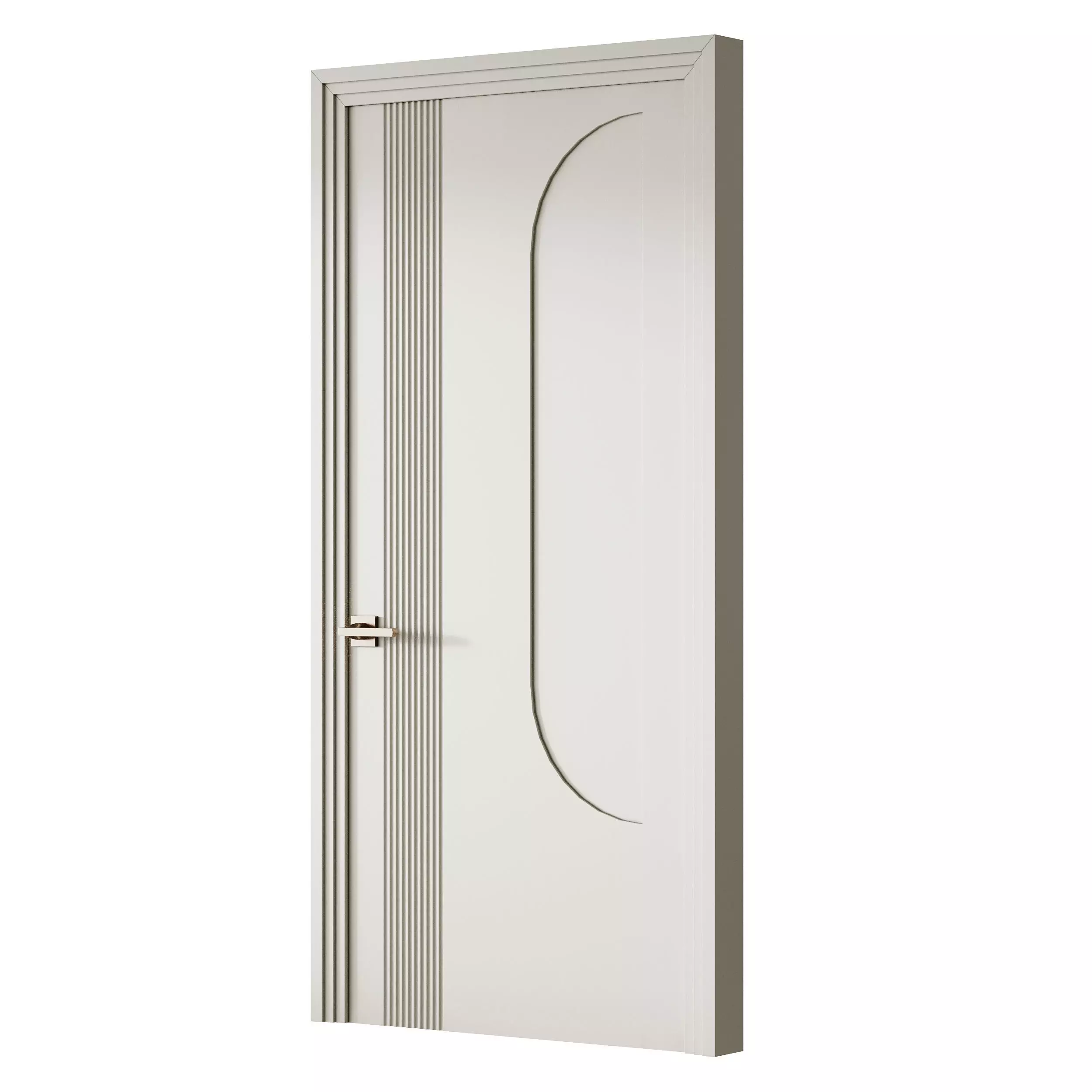 Elegant Modern Flush Door 20 3D model_3