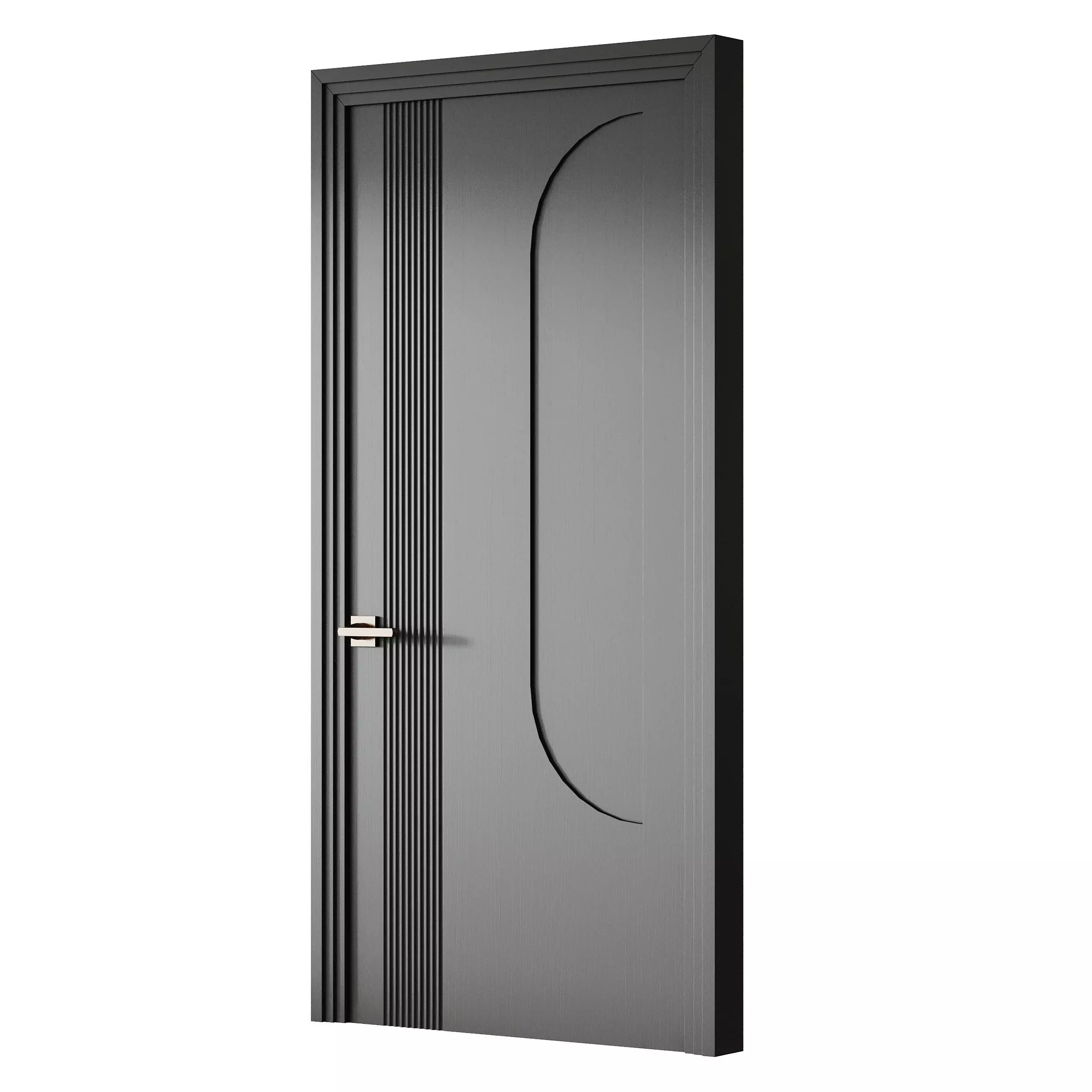 Elegant Modern Flush Door 20 3D model_2