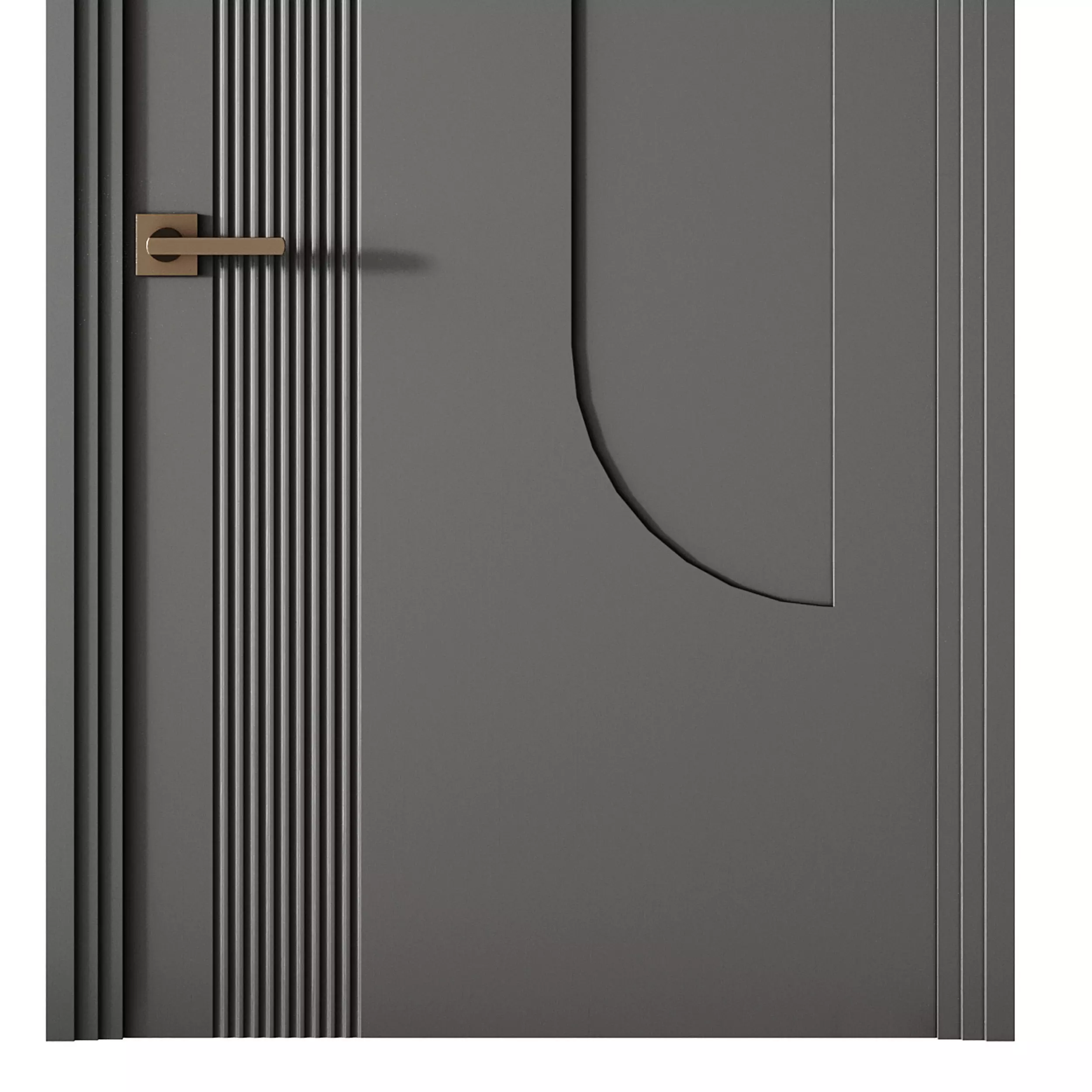 Elegant Modern Flush Door 20 3D model_9