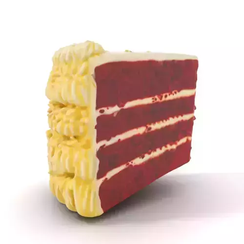 Red Velvet Cake Slice model pack