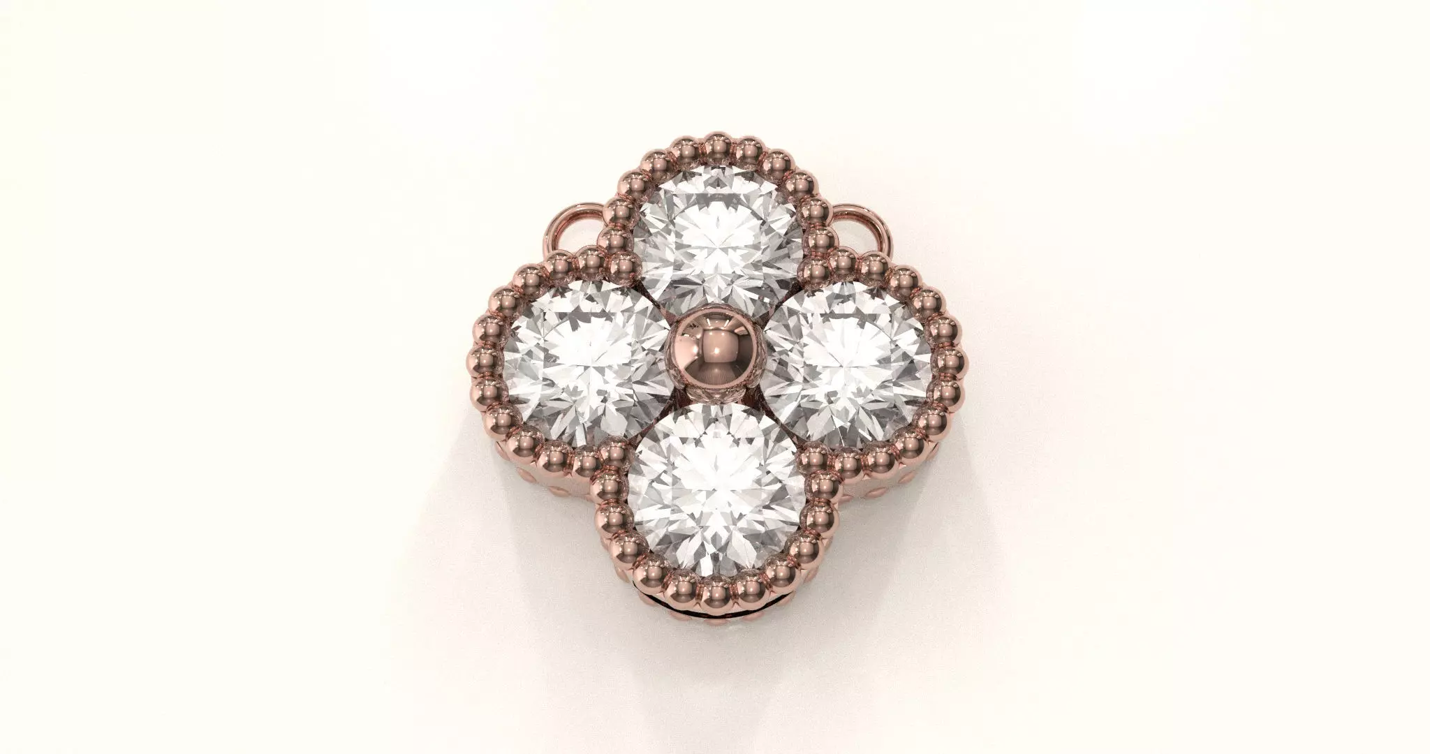 Van Cleef necklace 3D print model_2