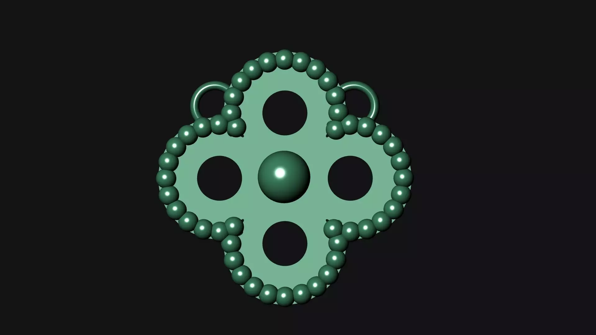 Van Cleef necklace 3D print model_5