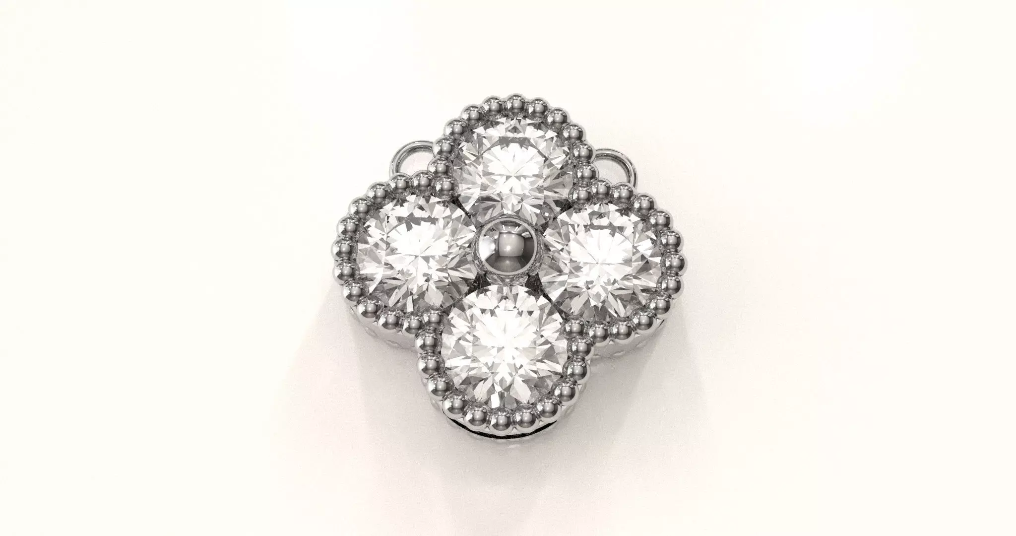 Van Cleef necklace 3D print model_3