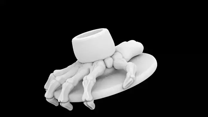 Gothic Candle Holder 3D Print Model 3D print model