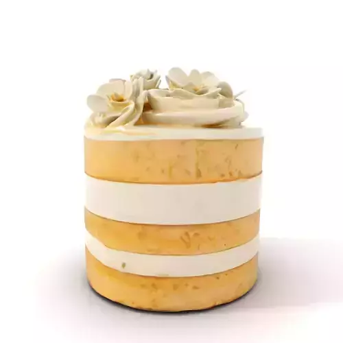 Elegant Floral Cake model pack