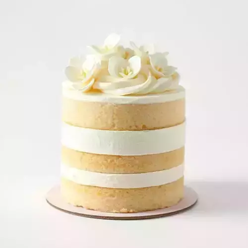 Elegant Floral Cake model pack Low-poly 3D model 2