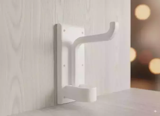 Headphone Wall Hook with Cable Cradle Hanger