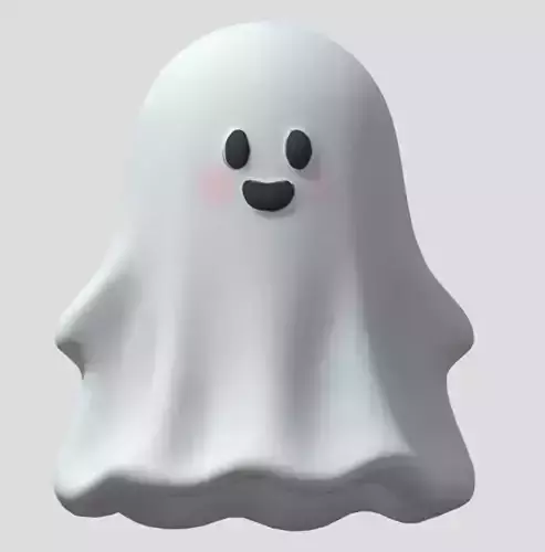  Little Ghost HALLOWEEN Low-poly 3D model