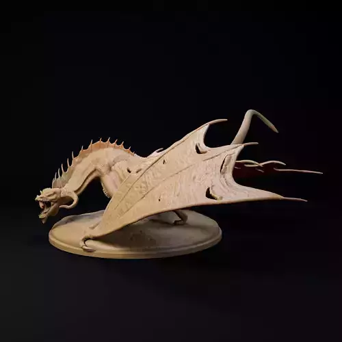 Ashwyrm Wyvern Dragon pre-supported wyvern